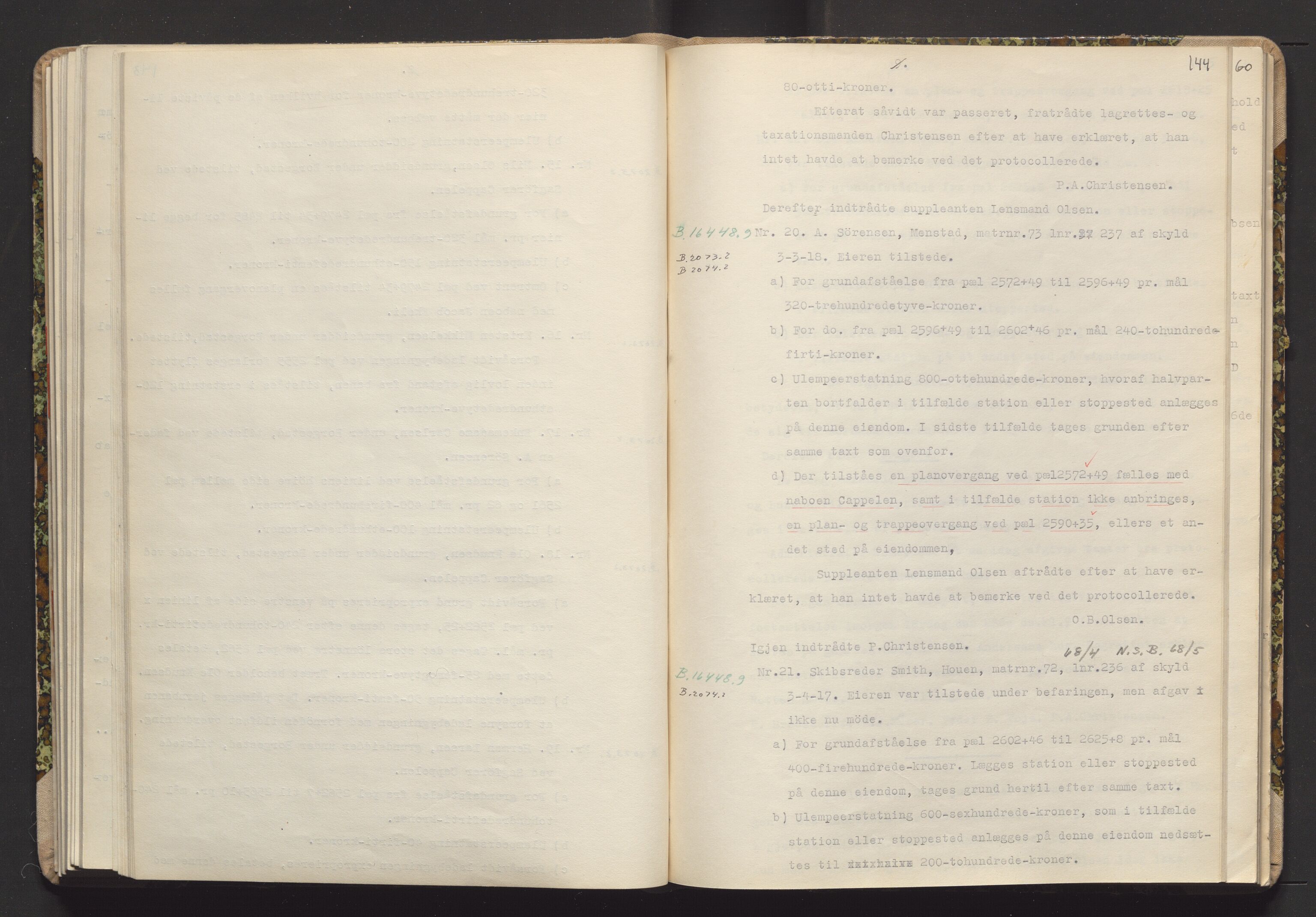 Norges Statsbaner Drammen distrikt (NSB), AV/SAKO-A-30/Y/Yc/L0007: Takster Vestfoldbanen strekningen Eidanger-Porsgrunn-Gjerpen samt sidelinjen Eidanger-Brevik, 1877-1896, p. 144