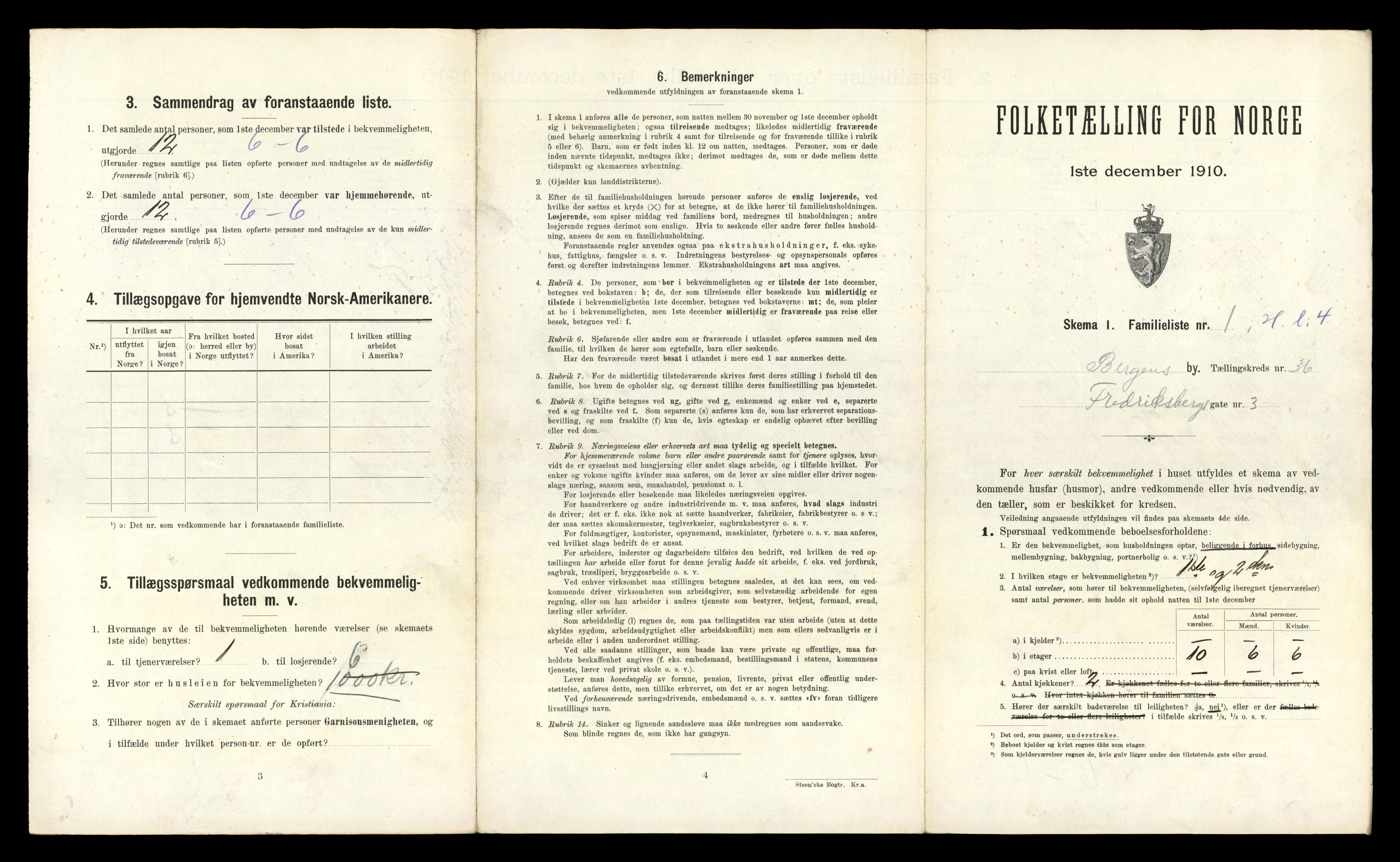 RA, 1910 census for Bergen, 1910, p. 12003