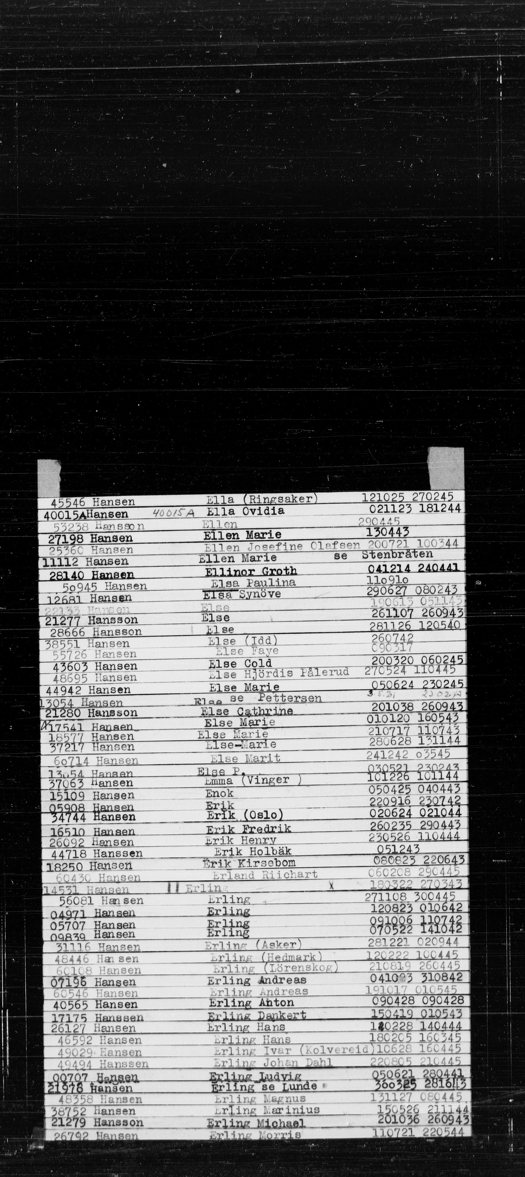 Den Kgl. Norske Legasjons Flyktningskontor, RA/S-6753/V/Va/L0022: Kjesäterkartoteket.  Alfabetisk register, A-Å., 1940-1945, p. 267