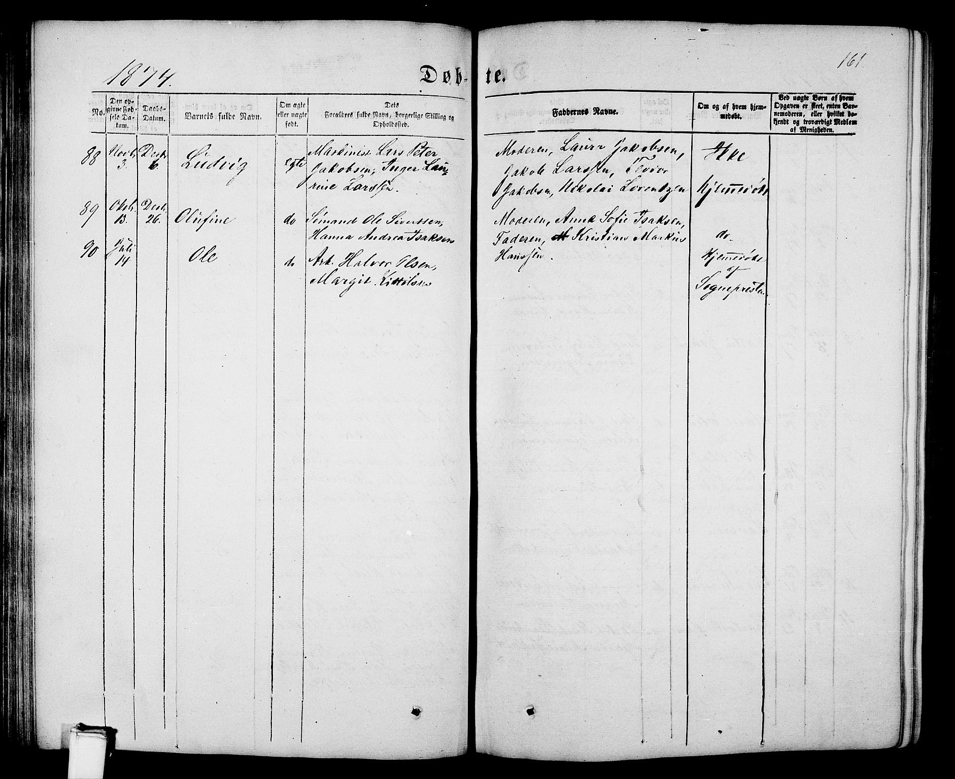 Porsgrunn kirkebøker , SAKO/A-104/G/Gb/L0004: Parish register (copy) no. II 4, 1853-1882, p. 161
