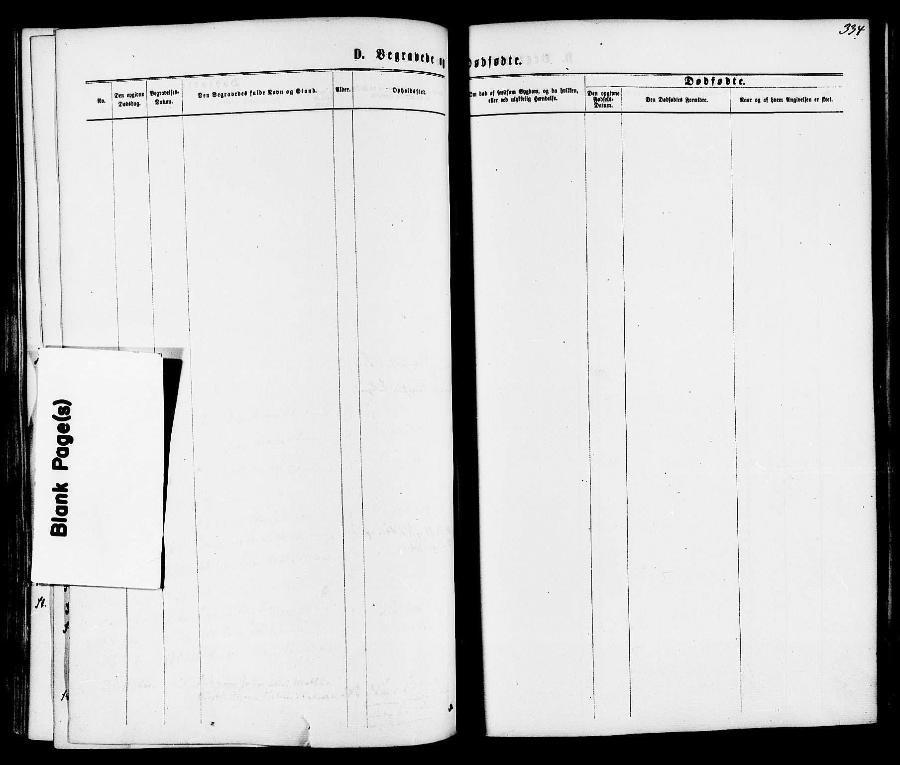 Bamble kirkebøker, SAKO/A-253/F/Fa/L0006: Parish register (official) no. I 6, 1869-1877, p. 334