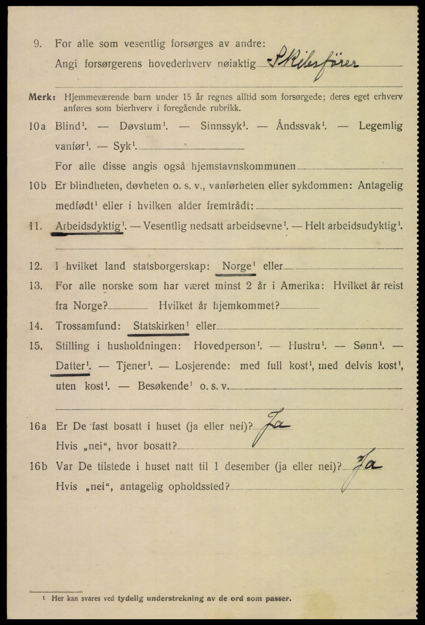 SAK, 1920 census for Mandal, 1920, p. 8130