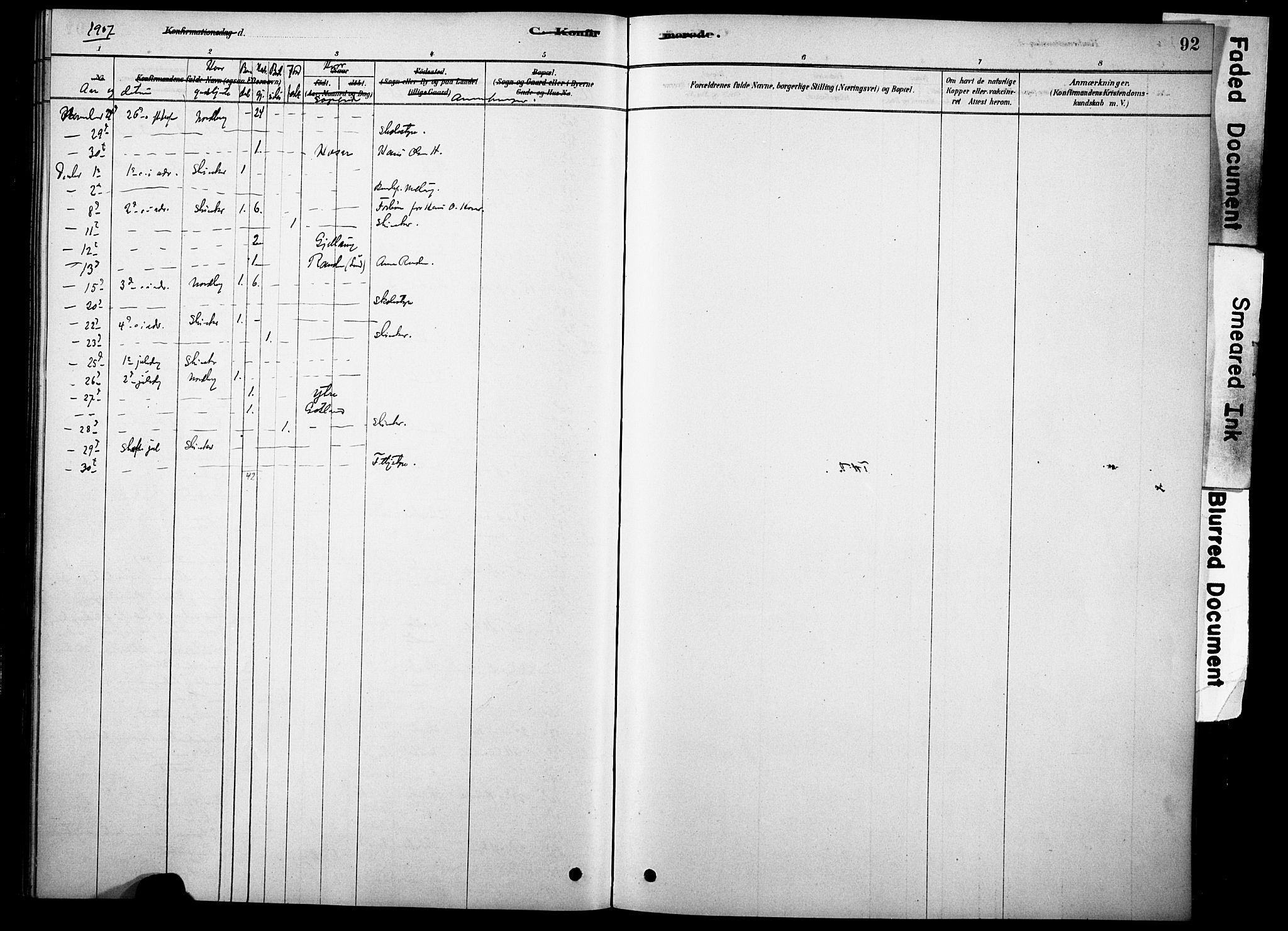 Skjåk prestekontor, SAH/PREST-072/H/Ha/Haa/L0002: Parish register (official) no. 2, 1878-1907, p. 92