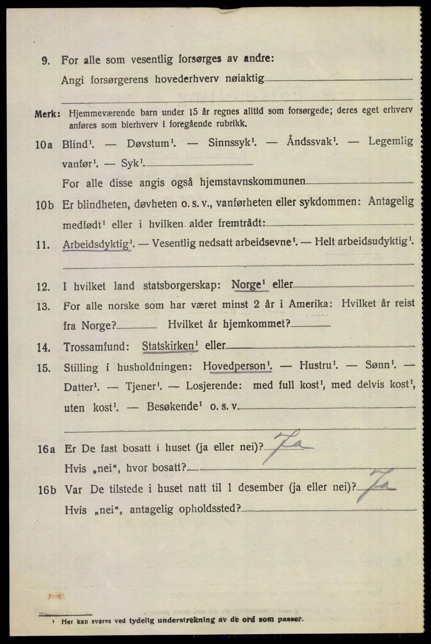 SAKO, 1920 census for Sande, 1920, p. 3411