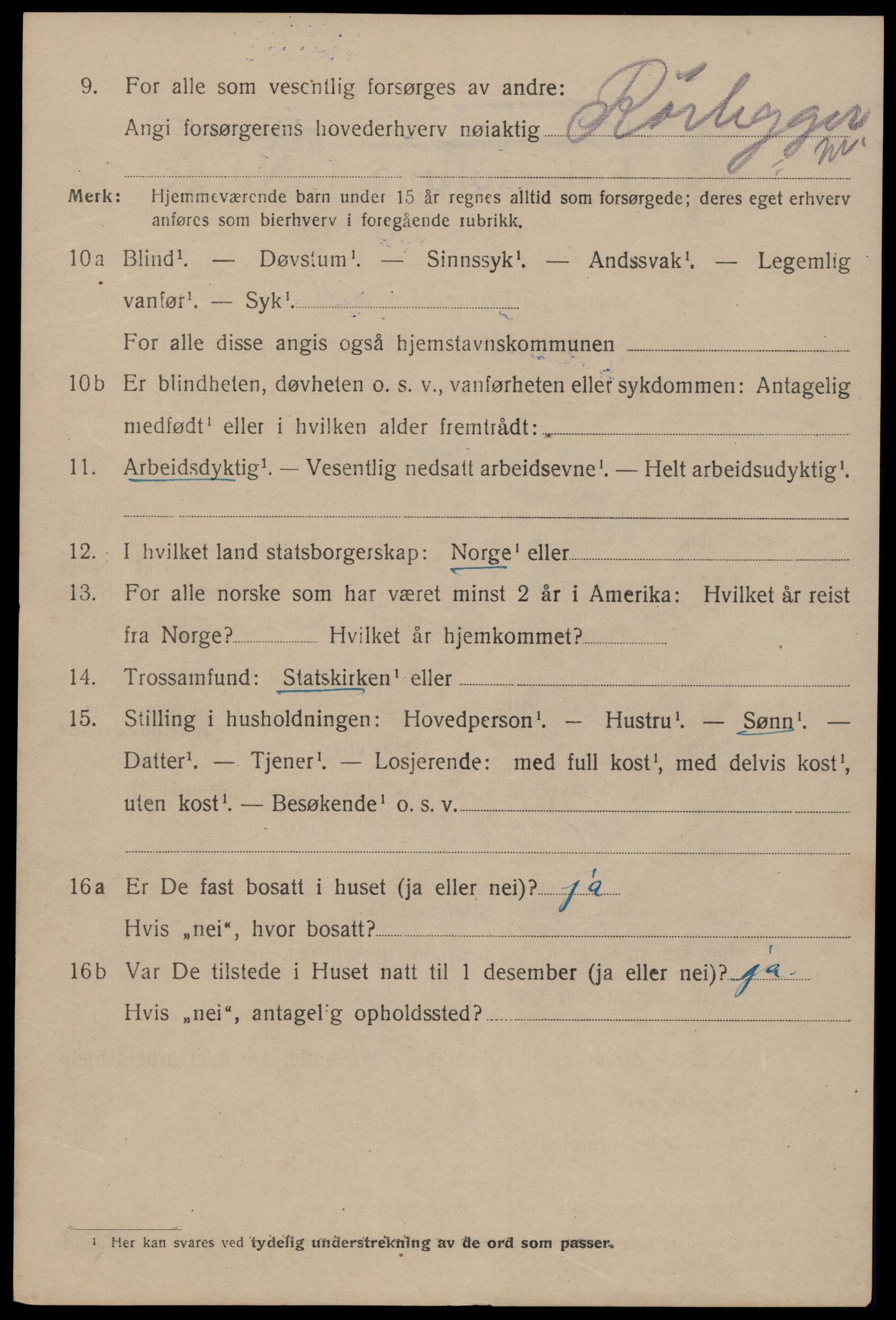 SAT, 1920 census for Trondheim, 1920, p. 77225