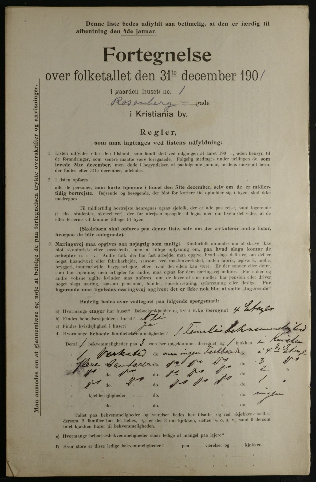 OBA, Municipal Census 1901 for Kristiania, 1901, p. 12766