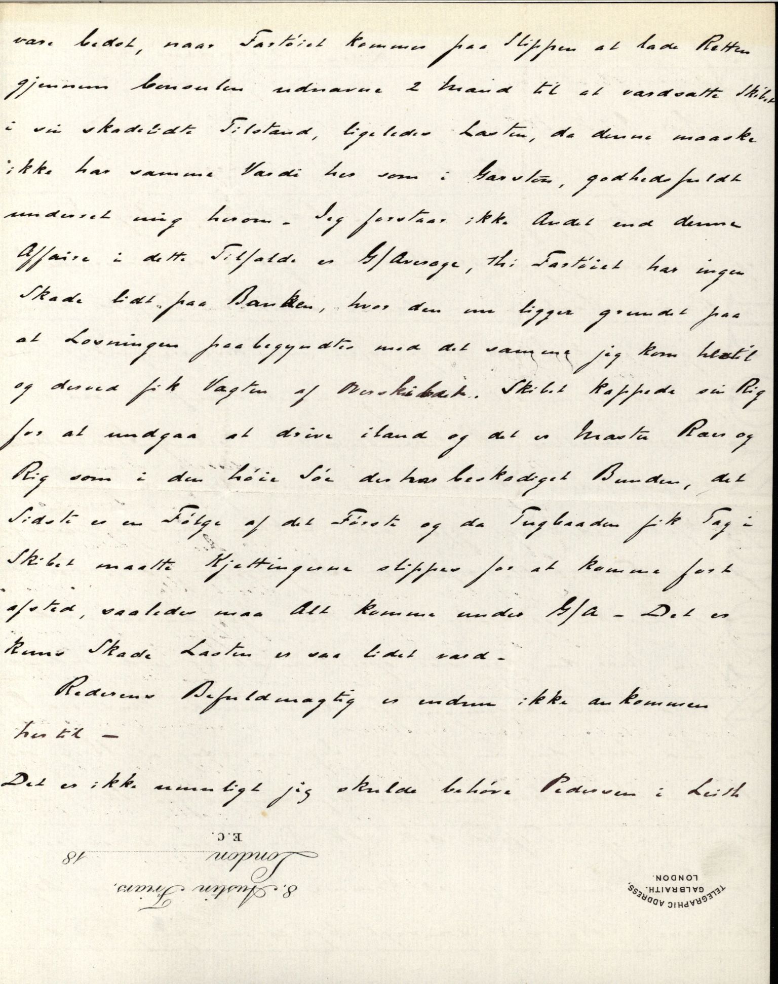 Pa 63 - Østlandske skibsassuranceforening, VEMU/A-1079/G/Ga/L0022/0010: Havaridokumenter / Salvator, Sleipner, Speed, Spica, Stjernen, 1888, p. 43