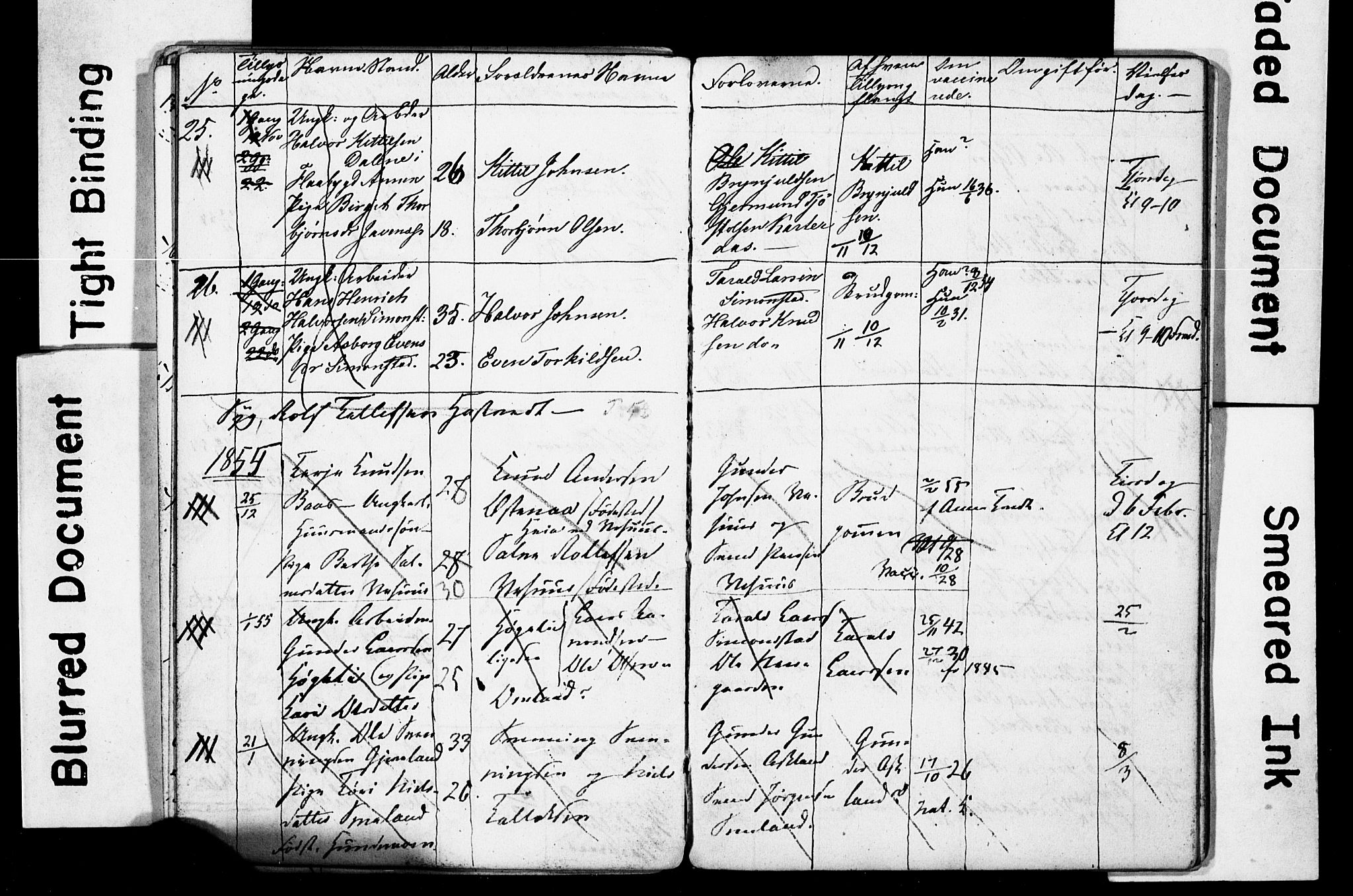 Åmli sokneprestkontor, AV/SAK-1111-0050/F/Ff/L0001: Parish register draft no. A VI 19, 1848-1864