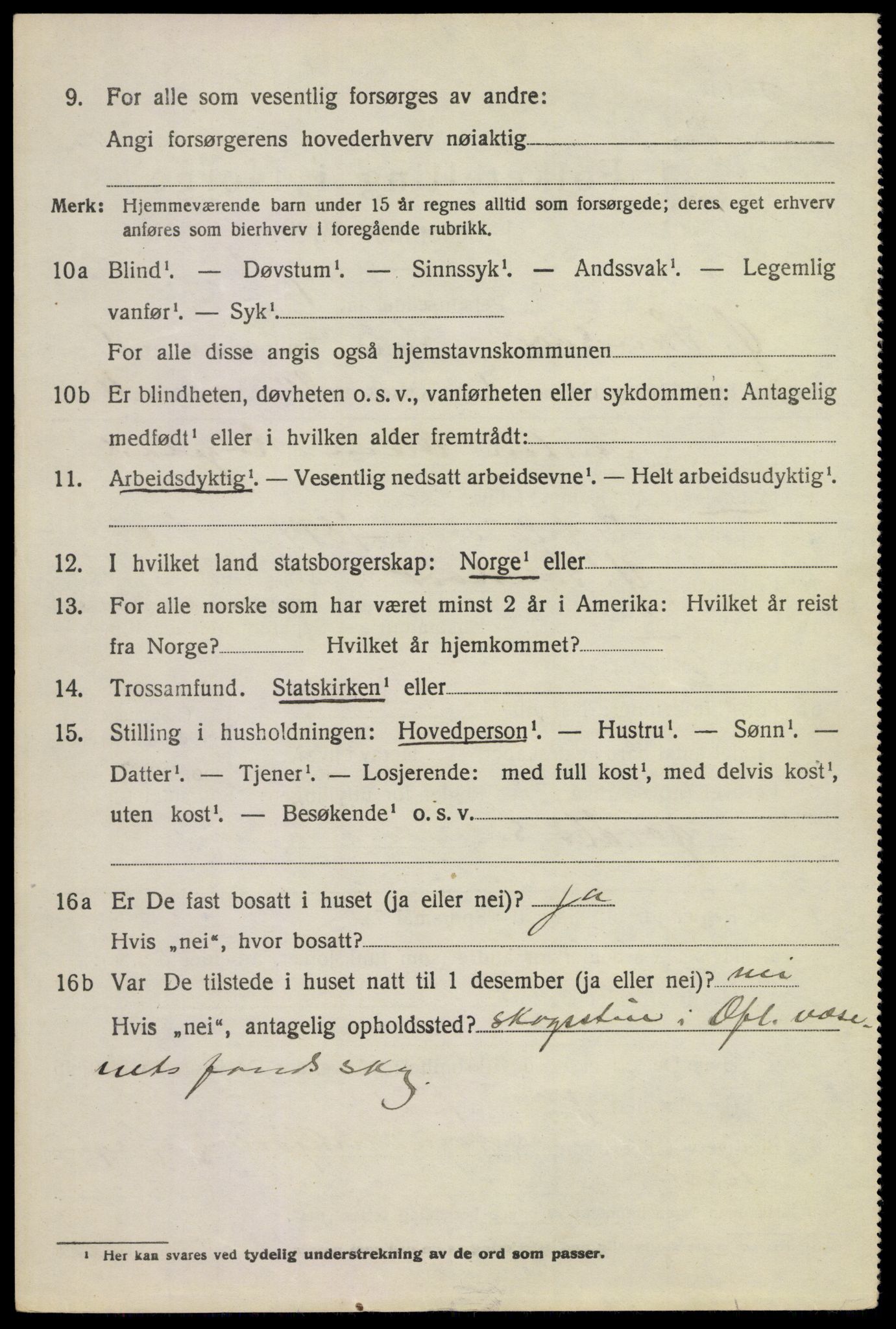 SAKO, 1920 census for Øvre Sandsvær, 1920, p. 913