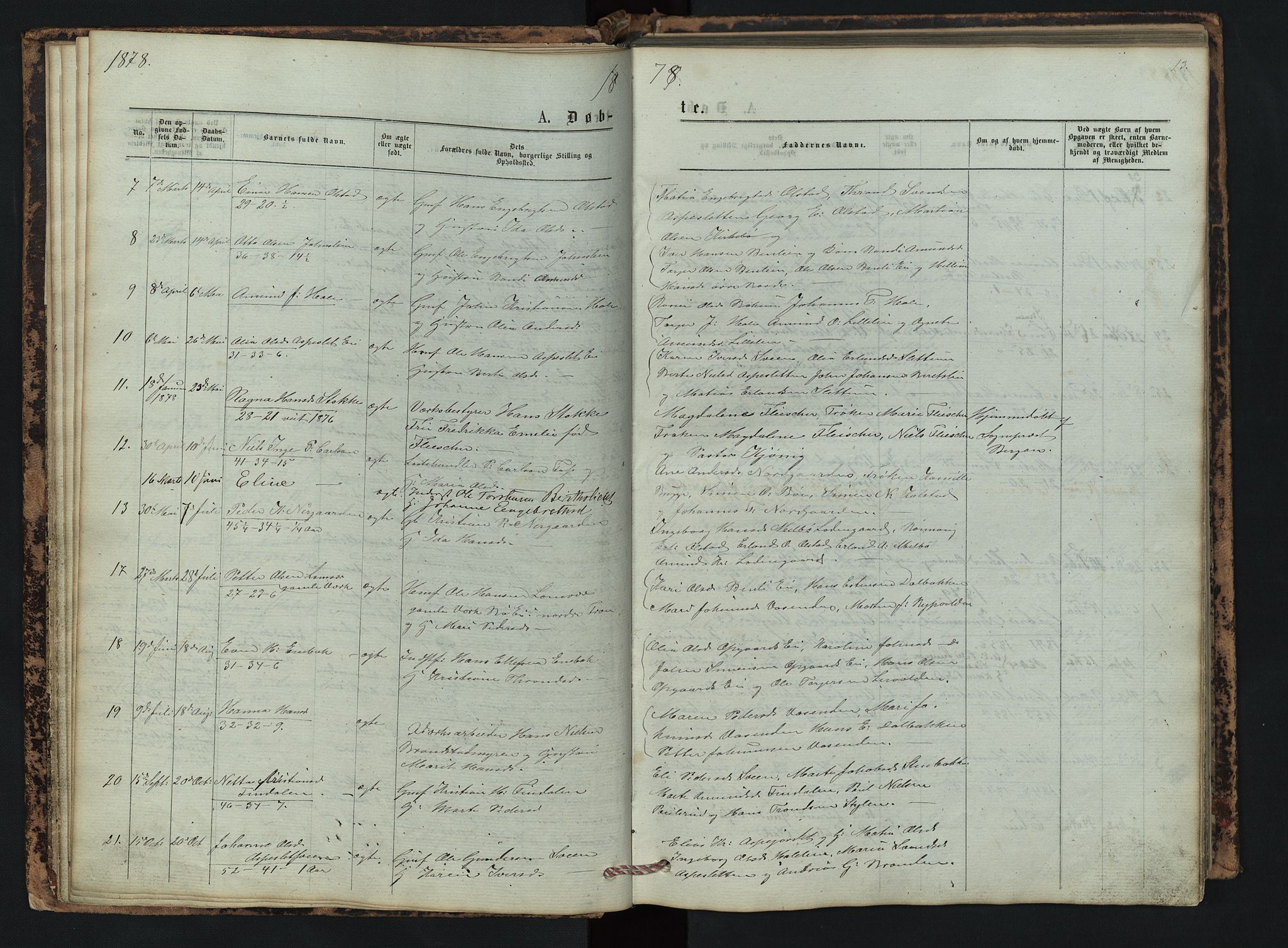 Vestre Gausdal prestekontor, AV/SAH-PREST-094/H/Ha/Hab/L0002: Parish register (copy) no. 2, 1874-1897, p. 13