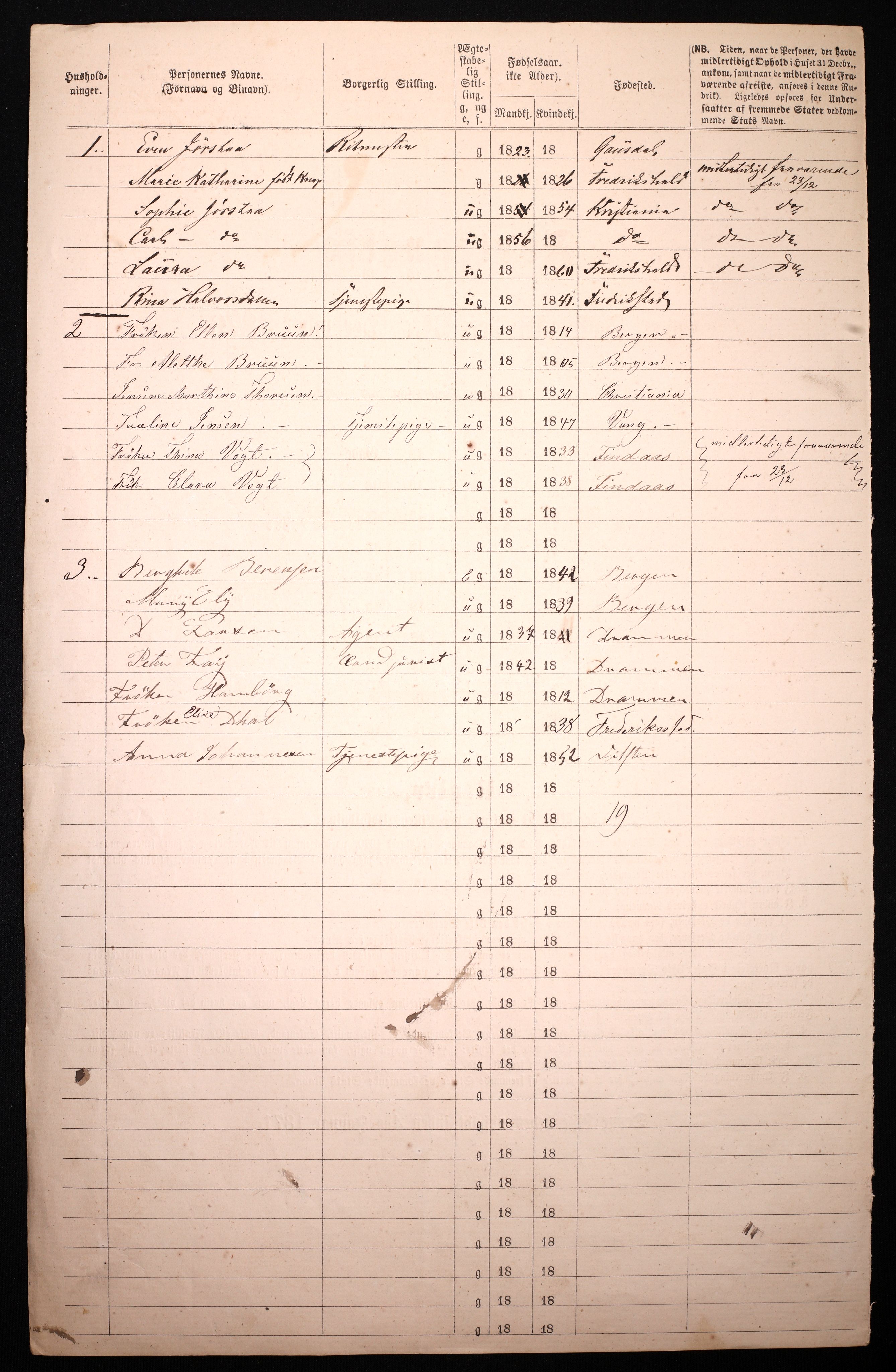 RA, 1870 census for 0301 Kristiania, 1870, p. 585