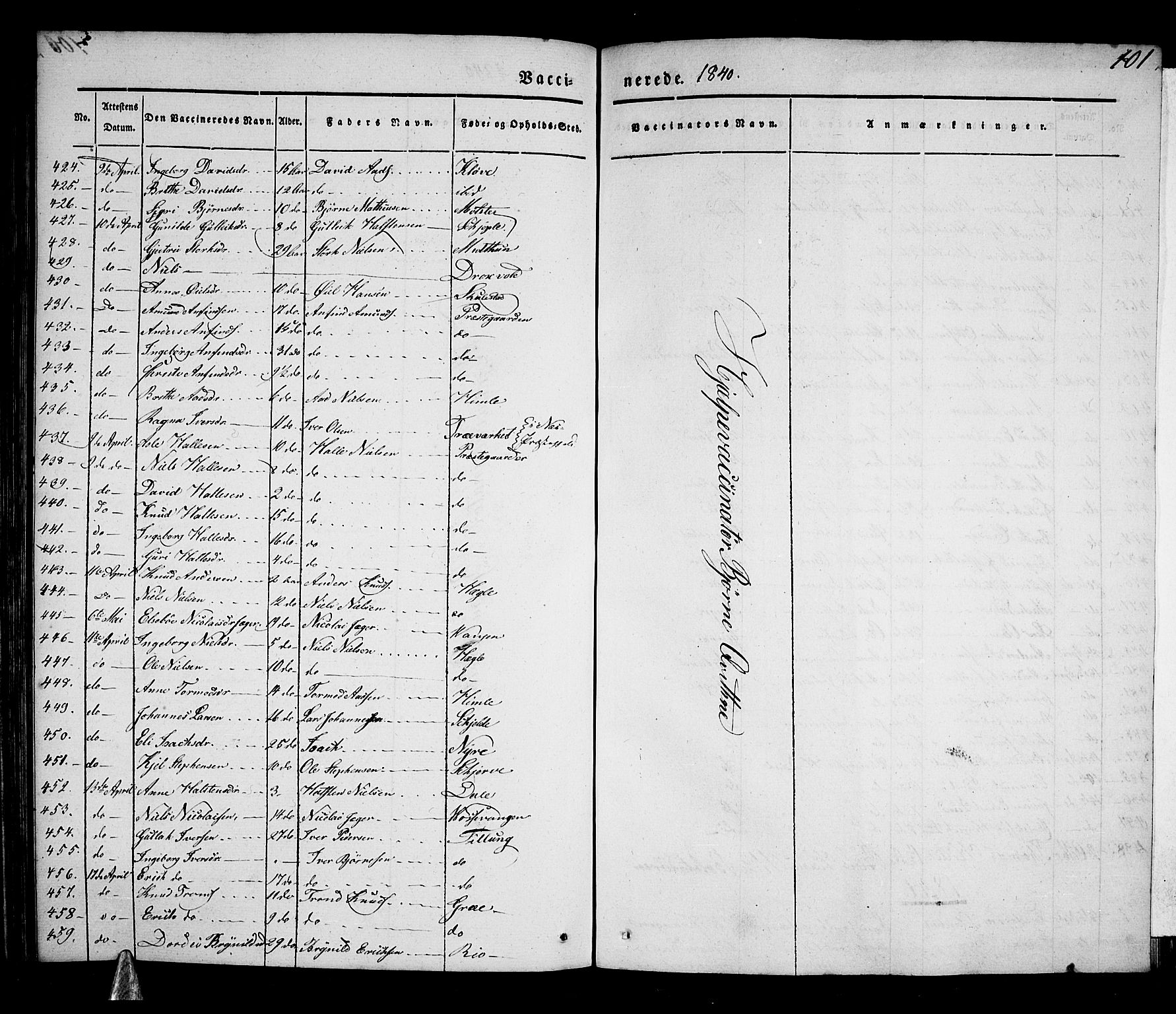 Voss sokneprestembete, AV/SAB-A-79001/H/Haa: Parish register (official) no. A 14, 1837-1847, p. 101