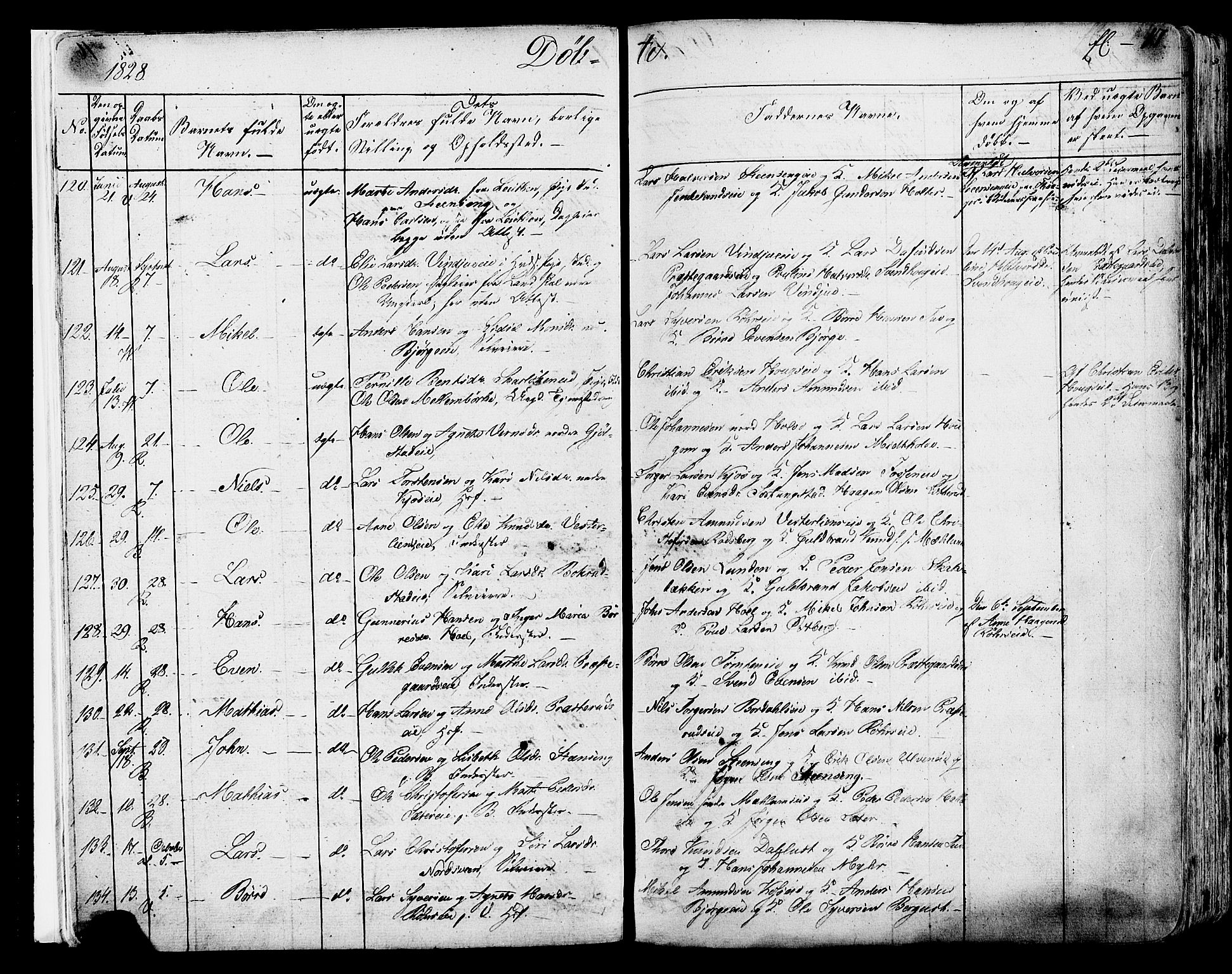 Ringsaker prestekontor, AV/SAH-PREST-014/K/Ka/L0007: Parish register (official) no. 7A, 1826-1837, p. 17