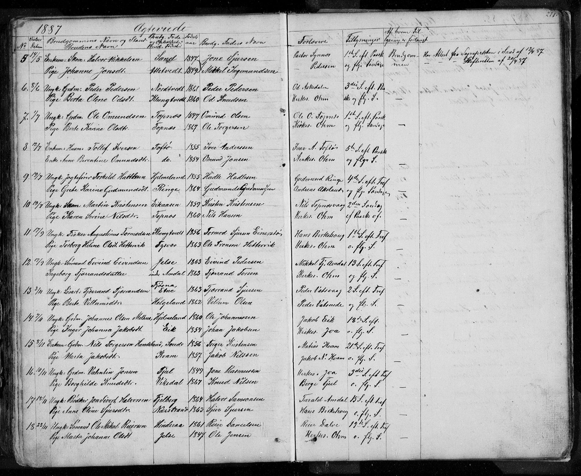 Nedstrand sokneprestkontor, AV/SAST-A-101841/01/V: Parish register (copy) no. B 3, 1848-1933, p. 277