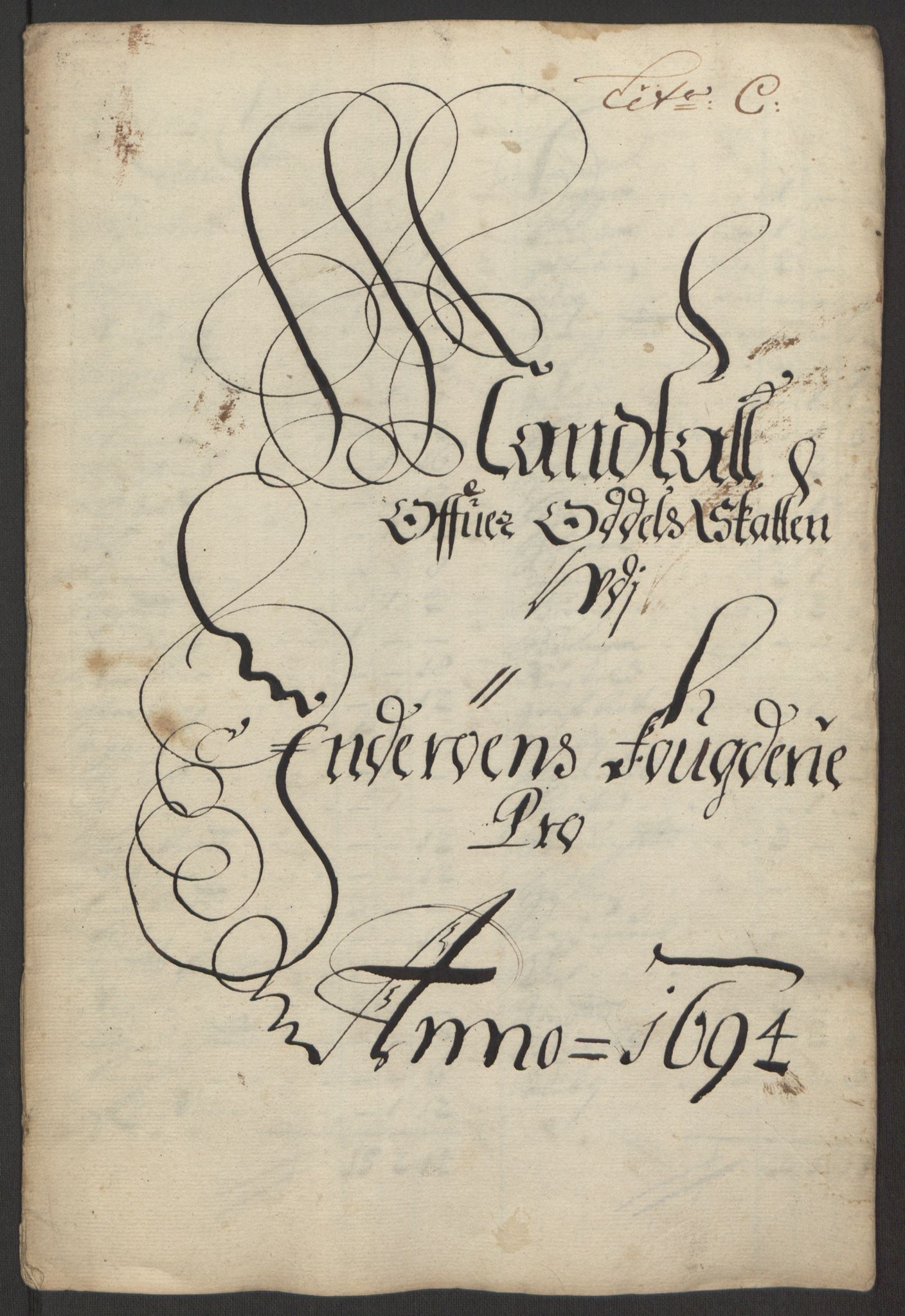 Rentekammeret inntil 1814, Reviderte regnskaper, Fogderegnskap, RA/EA-4092/R63/L4308: Fogderegnskap Inderøy, 1692-1694, p. 538