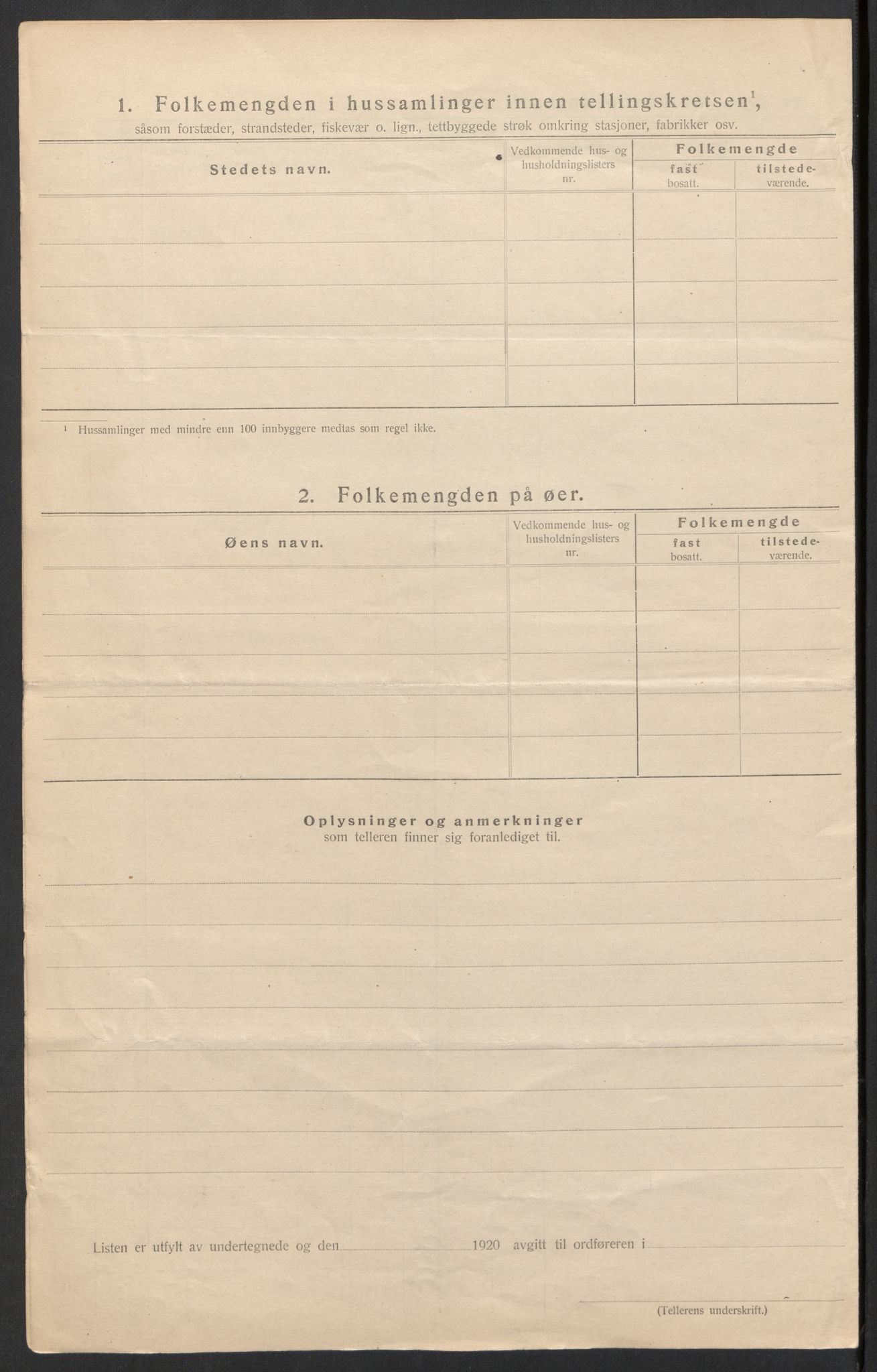 SAH, 1920 census for Gran, 1920, p. 13
