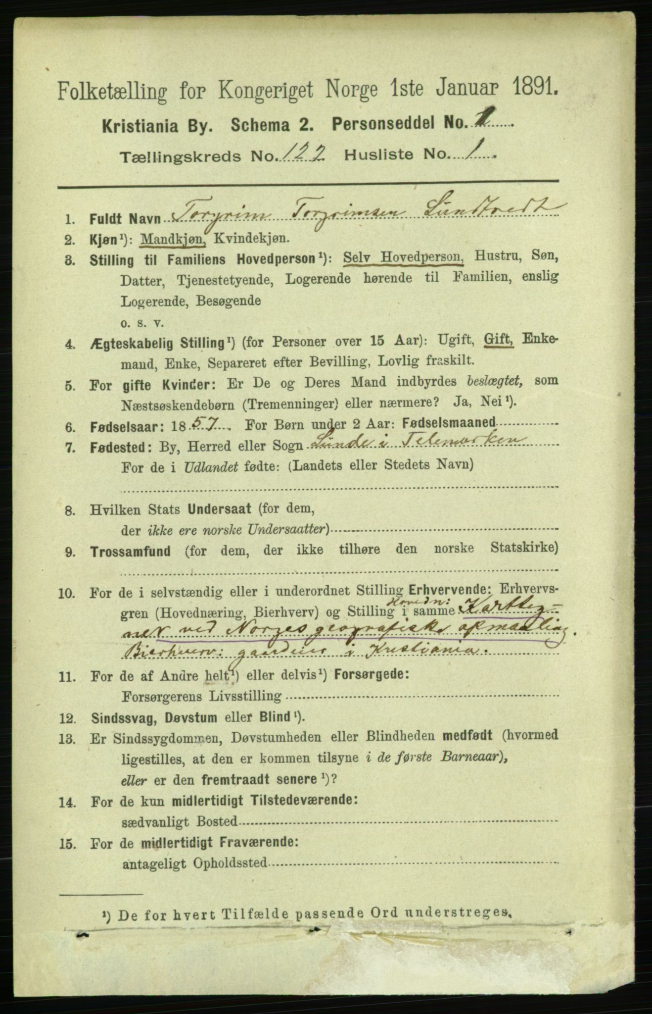 RA, 1891 census for 0301 Kristiania, 1891, p. 64618