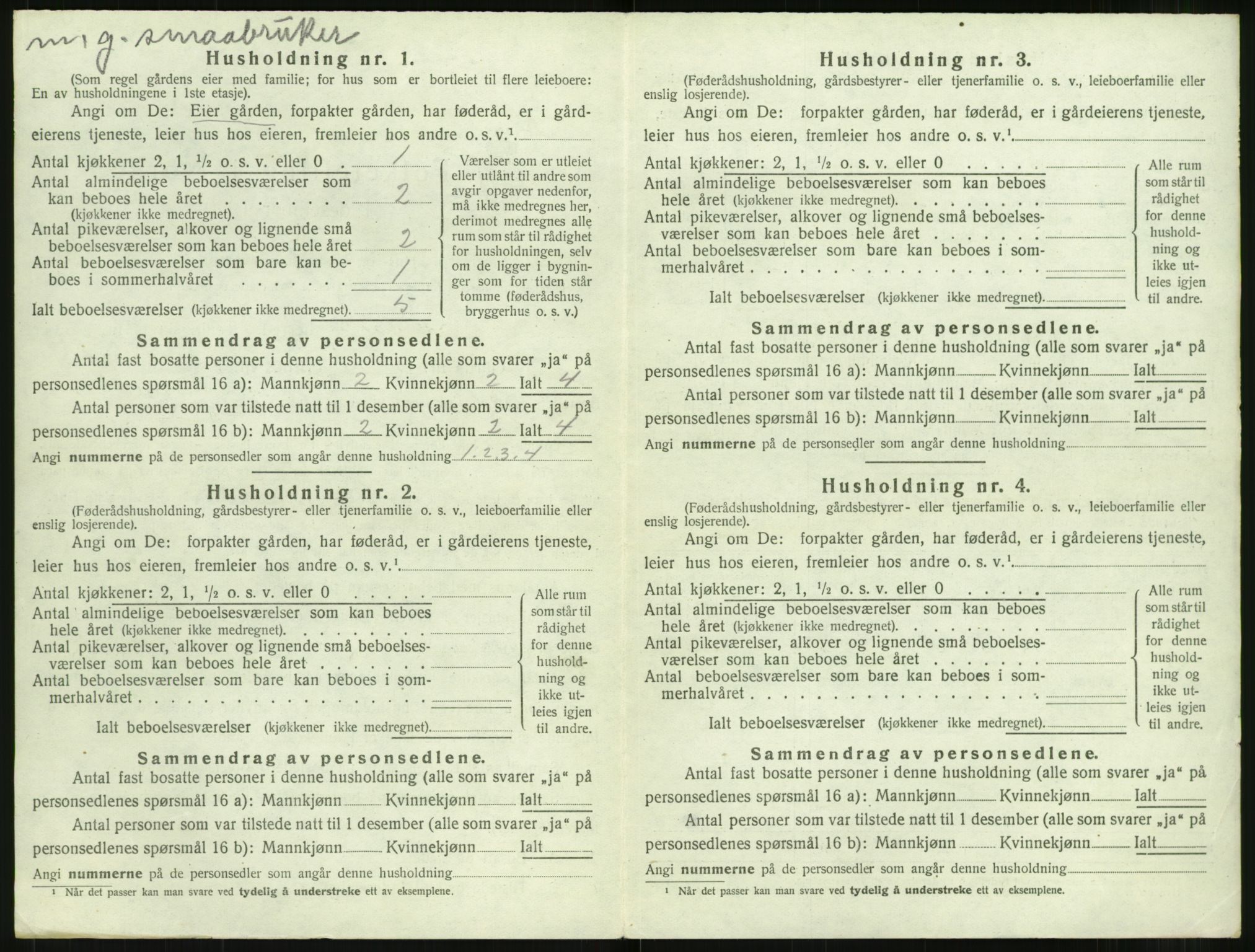 SAT, 1920 census for Ørskog, 1920, p. 477