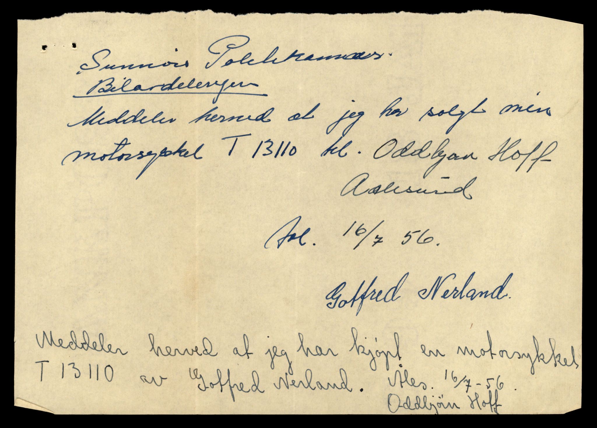 Møre og Romsdal vegkontor - Ålesund trafikkstasjon, AV/SAT-A-4099/F/Fe/L0037: Registreringskort for kjøretøy T 13031 - T 13179, 1927-1998, p. 1571