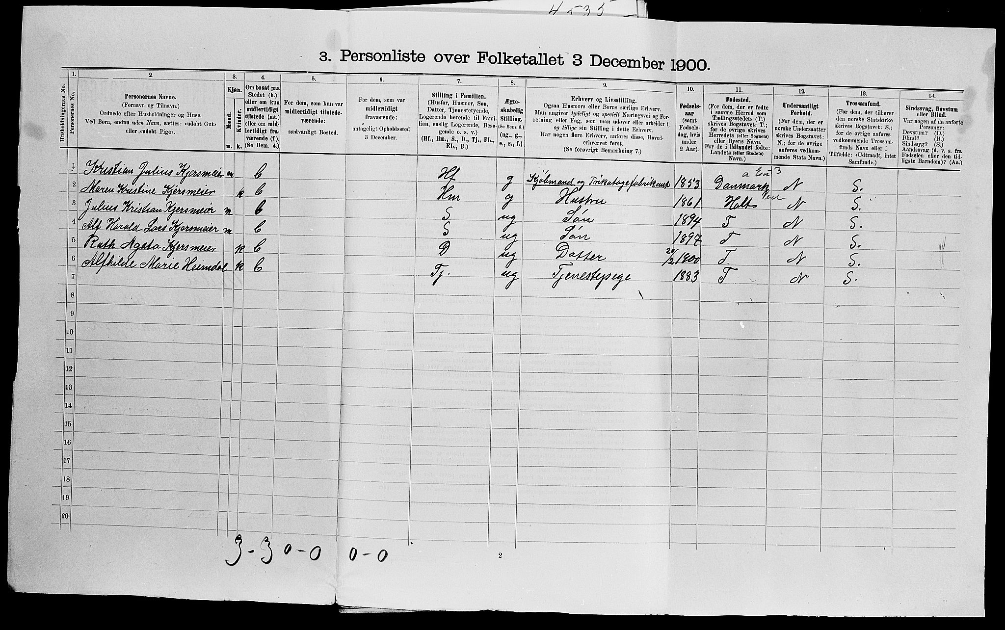 SAK, 1900 census for Barbu, 1900, p. 66