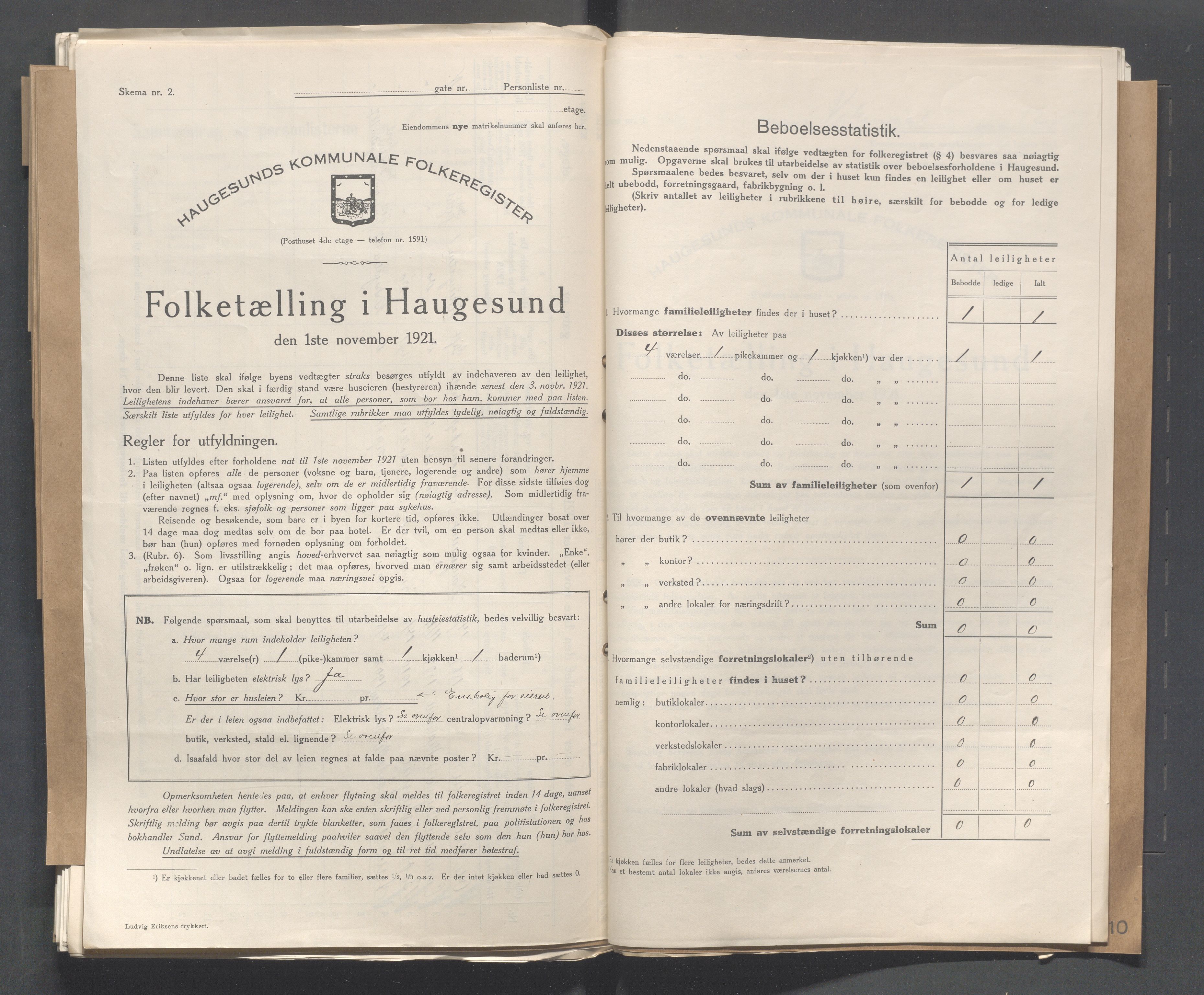 IKAR, Local census 1.11.1921 for Haugesund, 1921, p. 5512