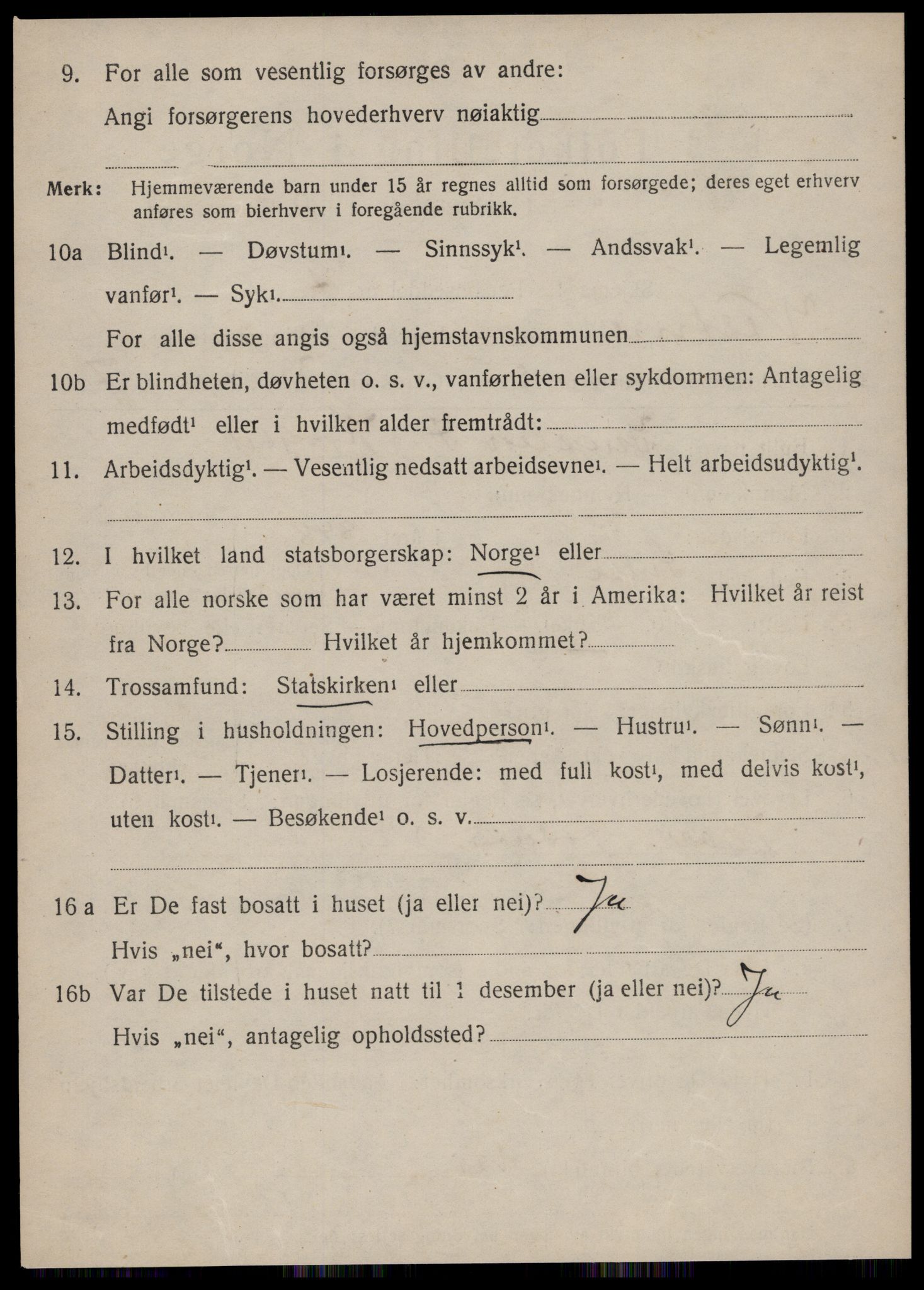 SAT, 1920 census for Vestnes, 1920, p. 1880