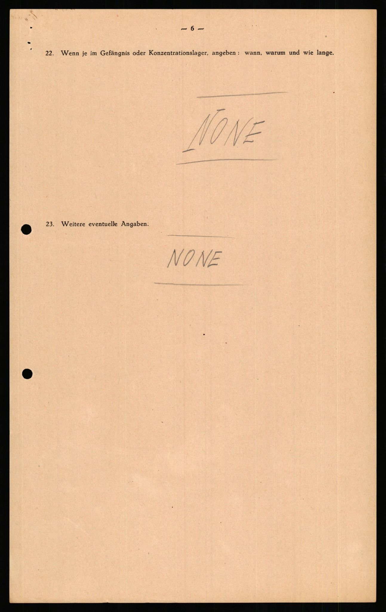Forsvaret, Forsvarets overkommando II, AV/RA-RAFA-3915/D/Db/L0021: CI Questionaires. Tyske okkupasjonsstyrker i Norge. Tyskere., 1945-1946, p. 307