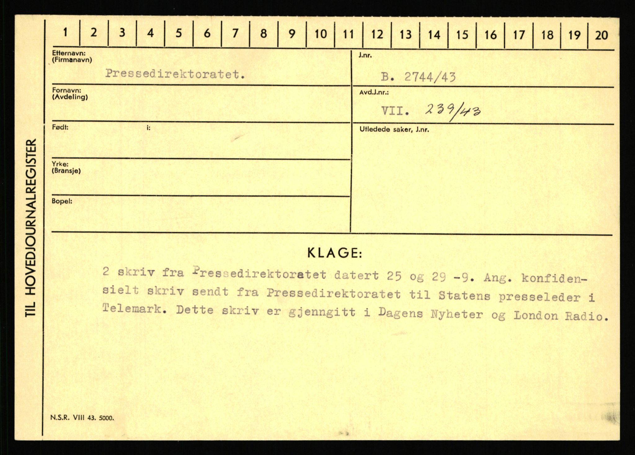 Statspolitiet - Hovedkontoret / Osloavdelingen, AV/RA-S-1329/C/Ca/L0012: Oanæs - Quistgaard	, 1943-1945, p. 4777