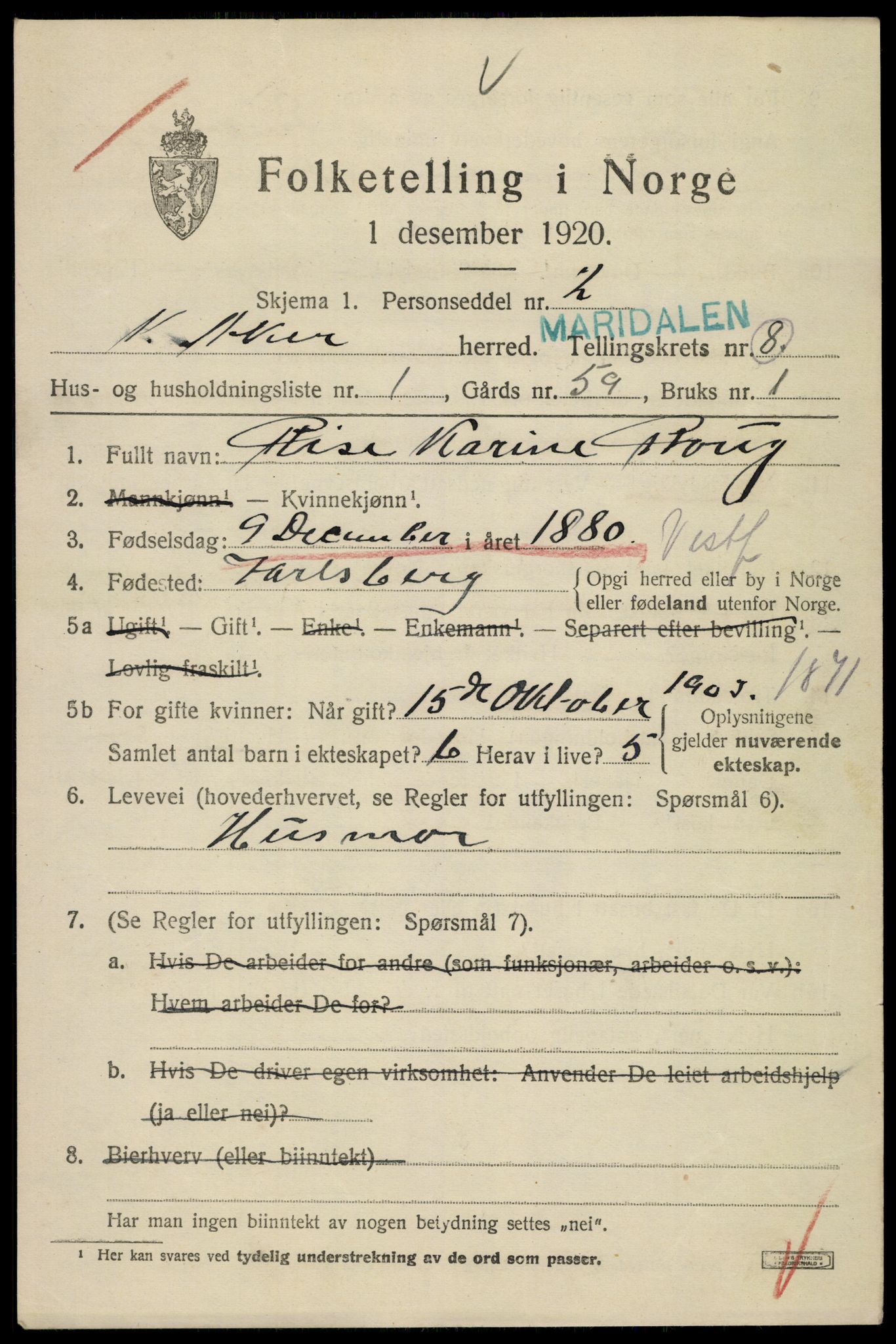 SAO, 1920 census for Aker, 1920, p. 55202