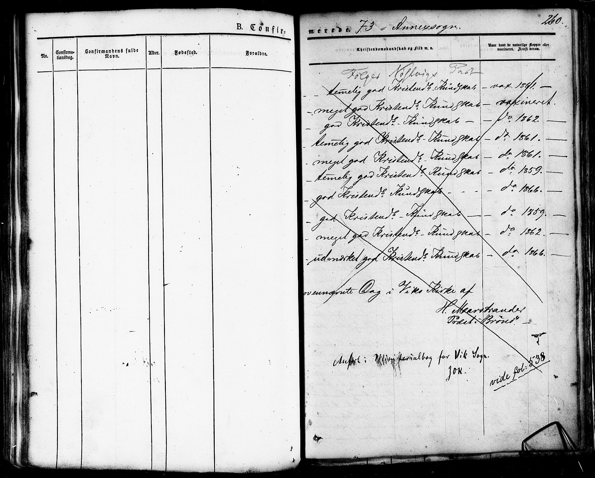 Ministerialprotokoller, klokkerbøker og fødselsregistre - Nordland, SAT/A-1459/814/L0224: Parish register (official) no. 814A05, 1834-1874, p. 260