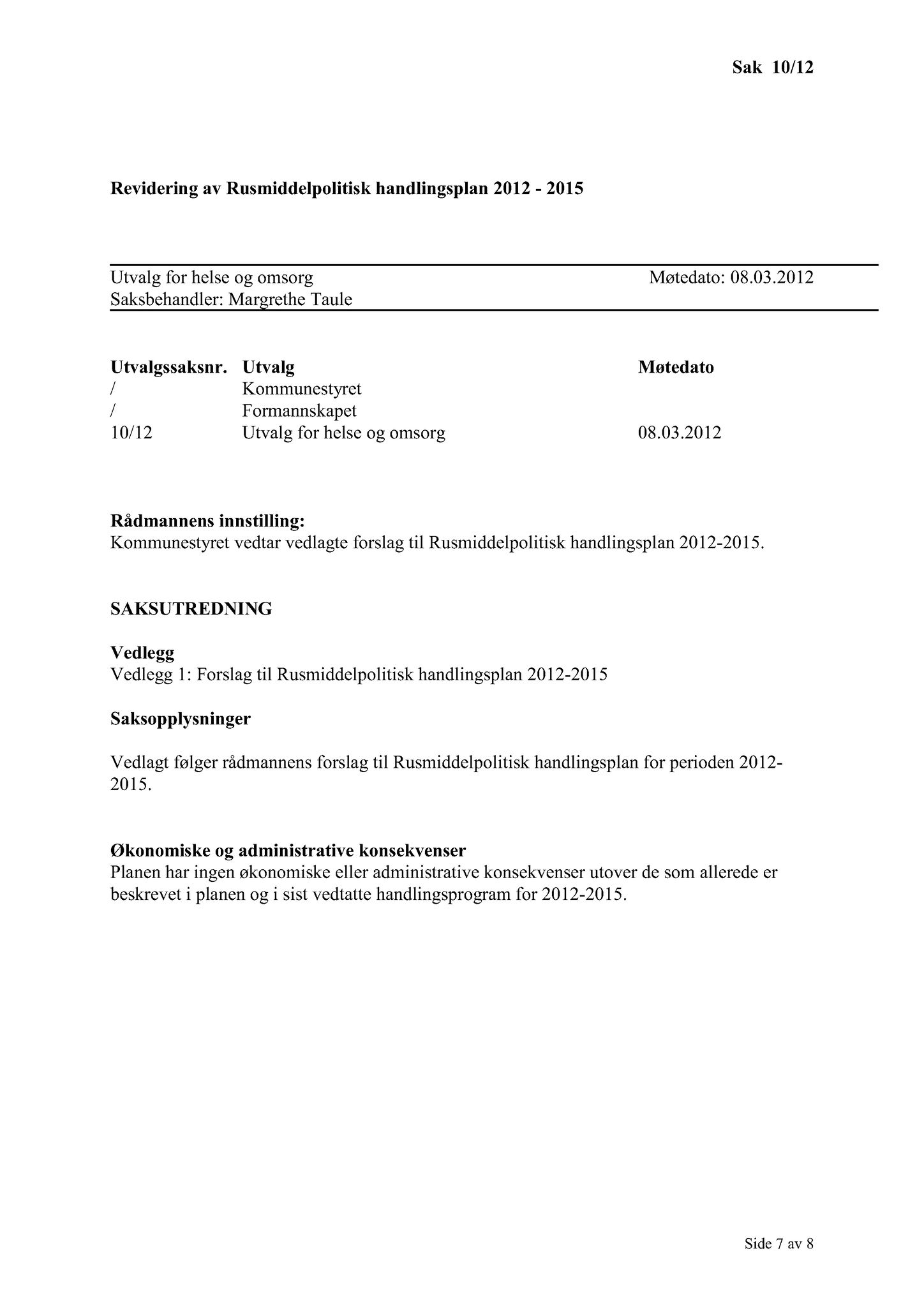 Klæbu Kommune, TRKO/KK/05-UOm/L003: Utvalg for omsorg - Møtedokumenter, 2012, p. 66