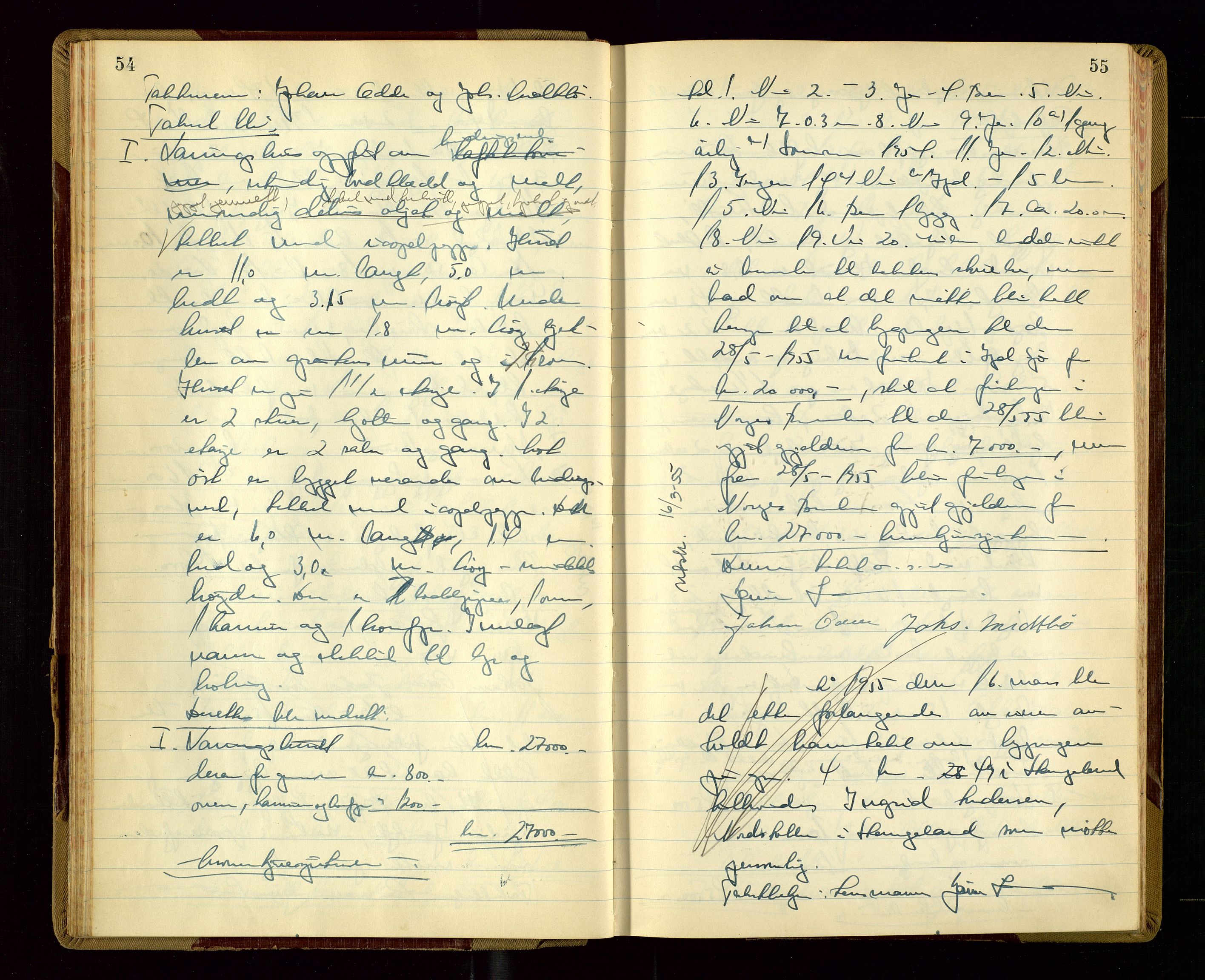 Avaldsnes lensmannskontor, AV/SAST-A-100286/Goa/L0010: "Branntakstprotokoll", 1955, p. 54-55