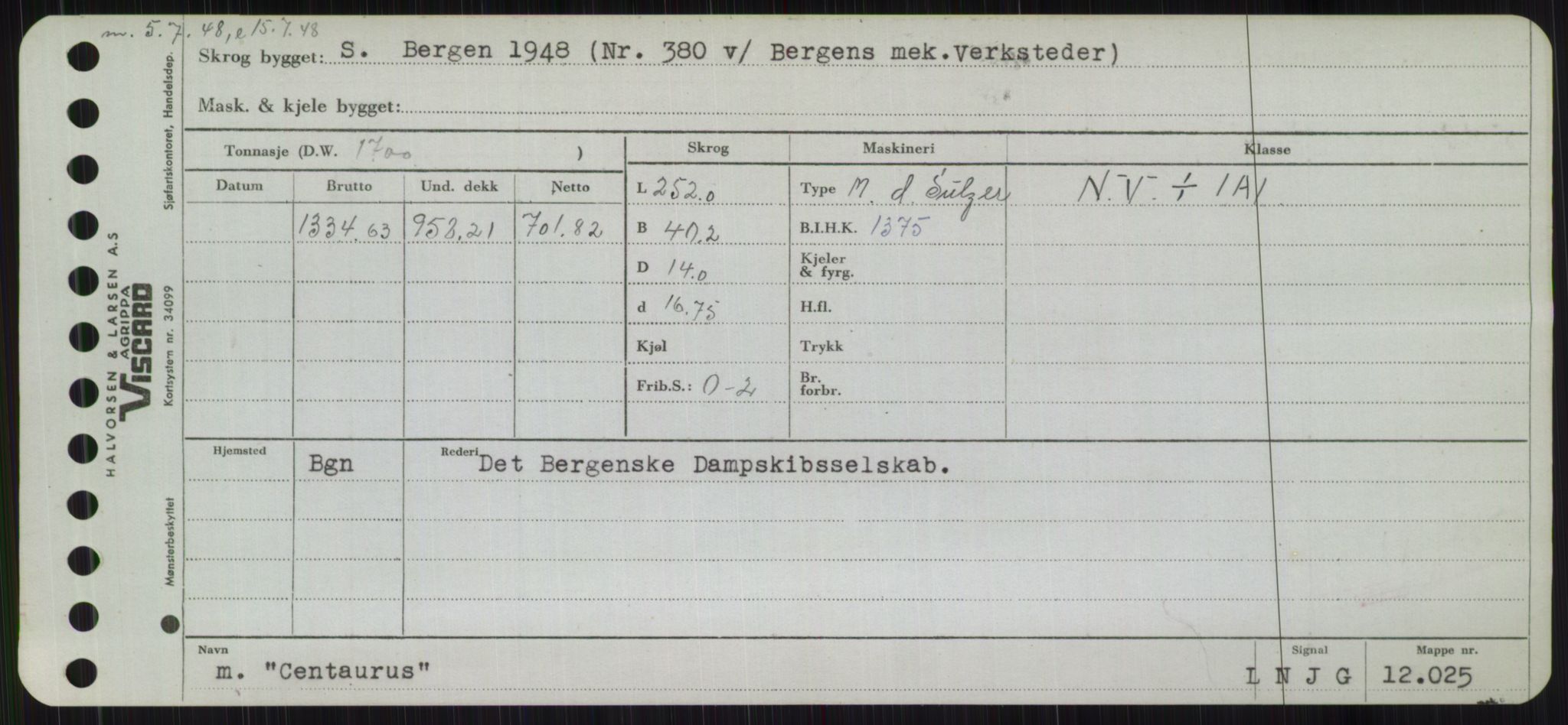 Sjøfartsdirektoratet med forløpere, Skipsmålingen, RA/S-1627/H/Hb/L0001: Fartøy, A-D, p. 435