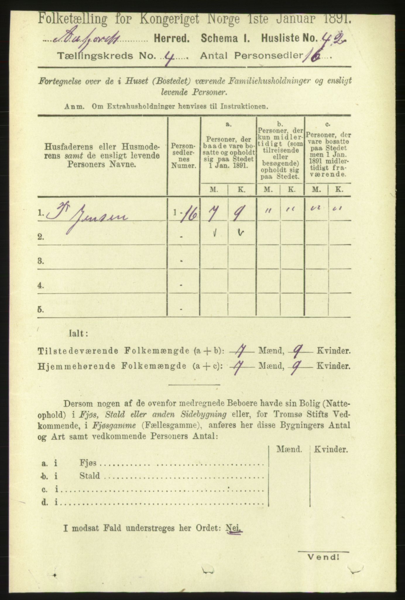 RA, 1891 census for 1630 Åfjord, 1891, p. 783