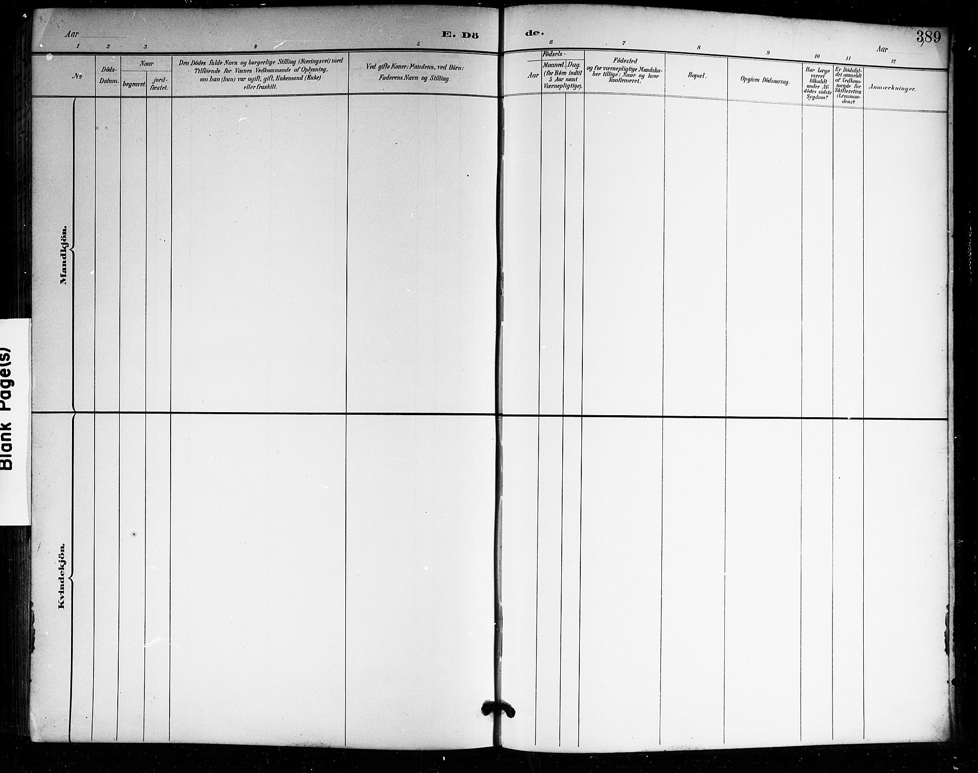 Tjølling kirkebøker, AV/SAKO-A-60/G/Ga/L0002: Parish register (copy) no. 2, 1895-1918, p. 389