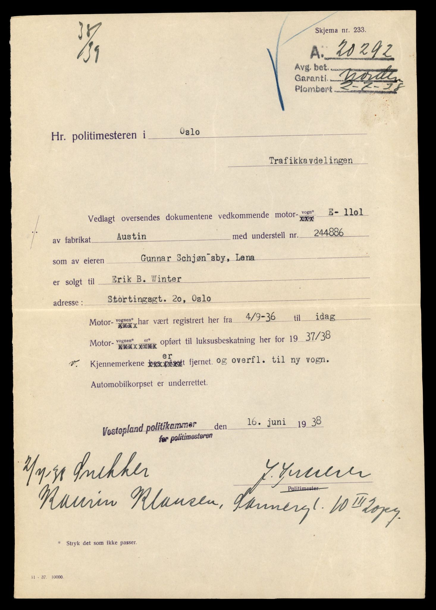 Møre og Romsdal vegkontor - Ålesund trafikkstasjon, AV/SAT-A-4099/F/Fe/L0044: Registreringskort for kjøretøy T 14205 - T 14319, 1927-1998, p. 1070