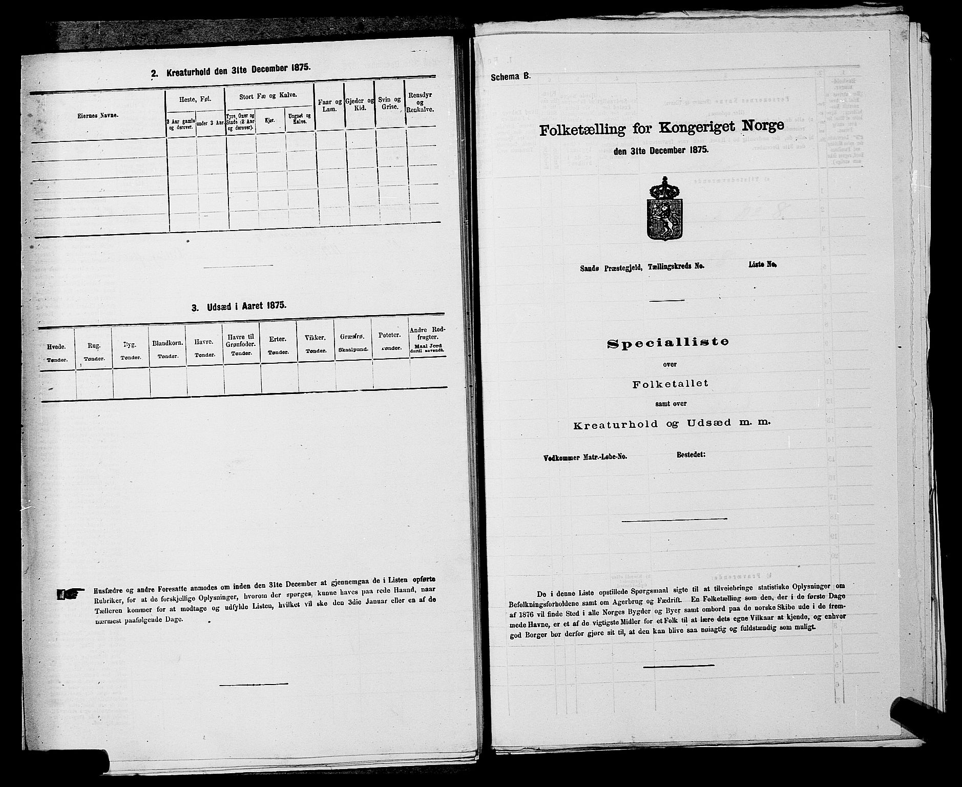 SAKO, 1875 census for 0816P Sannidal, 1875, p. 596