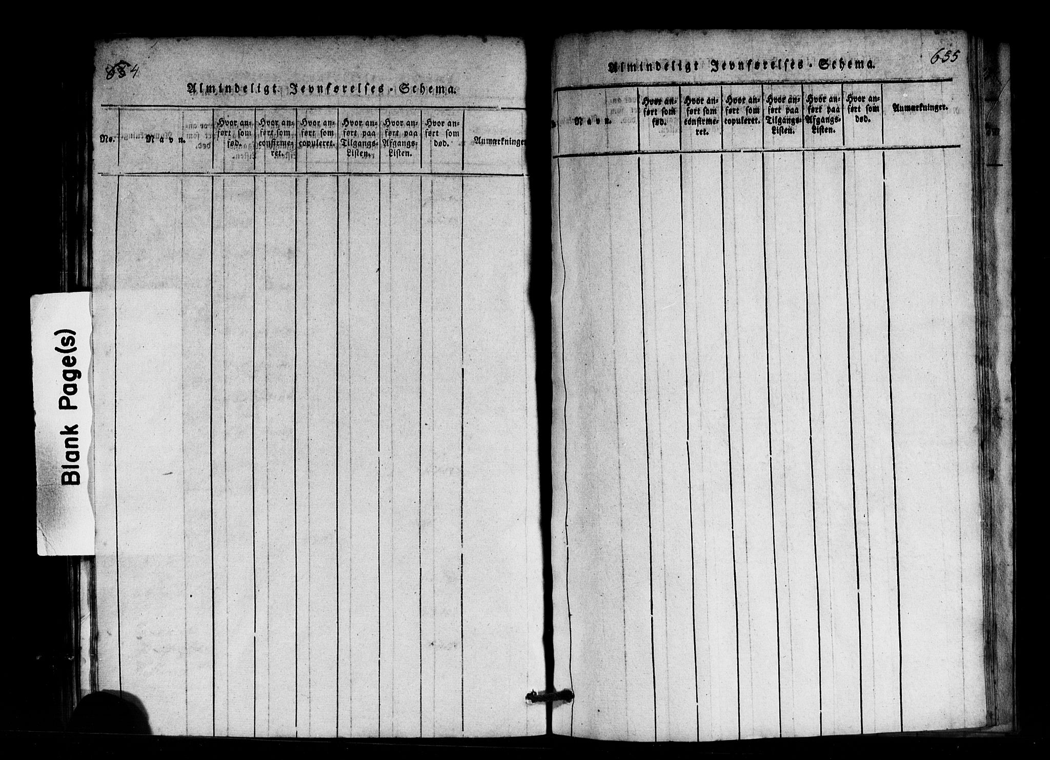 Innvik sokneprestembete, AV/SAB-A-80501: Parish register (copy) no. B 1, 1815-1820, p. 654-655
