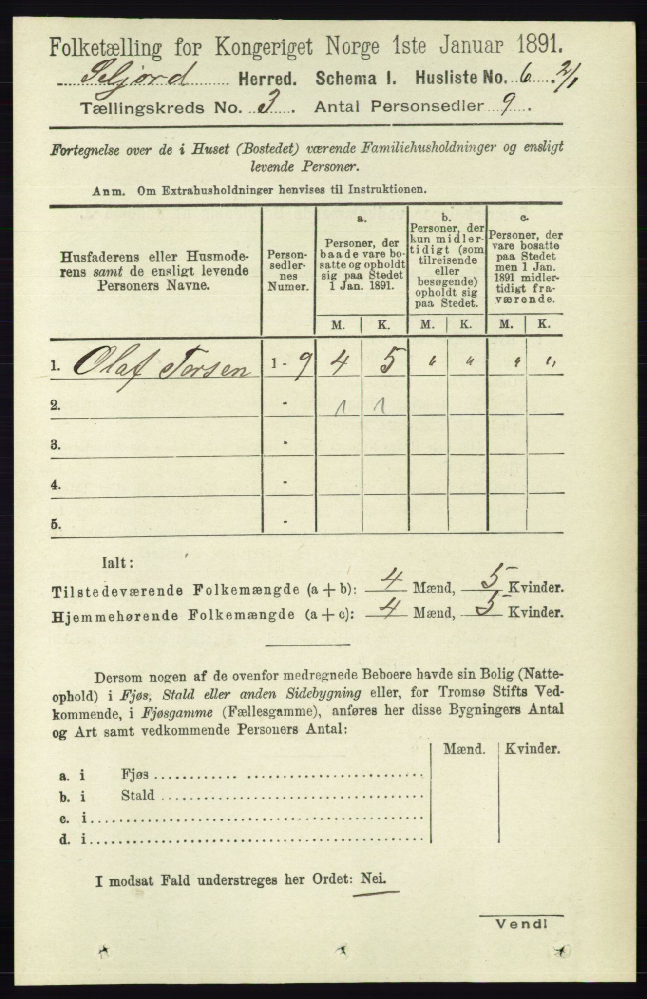 RA, 1891 census for 0828 Seljord, 1891, p. 940