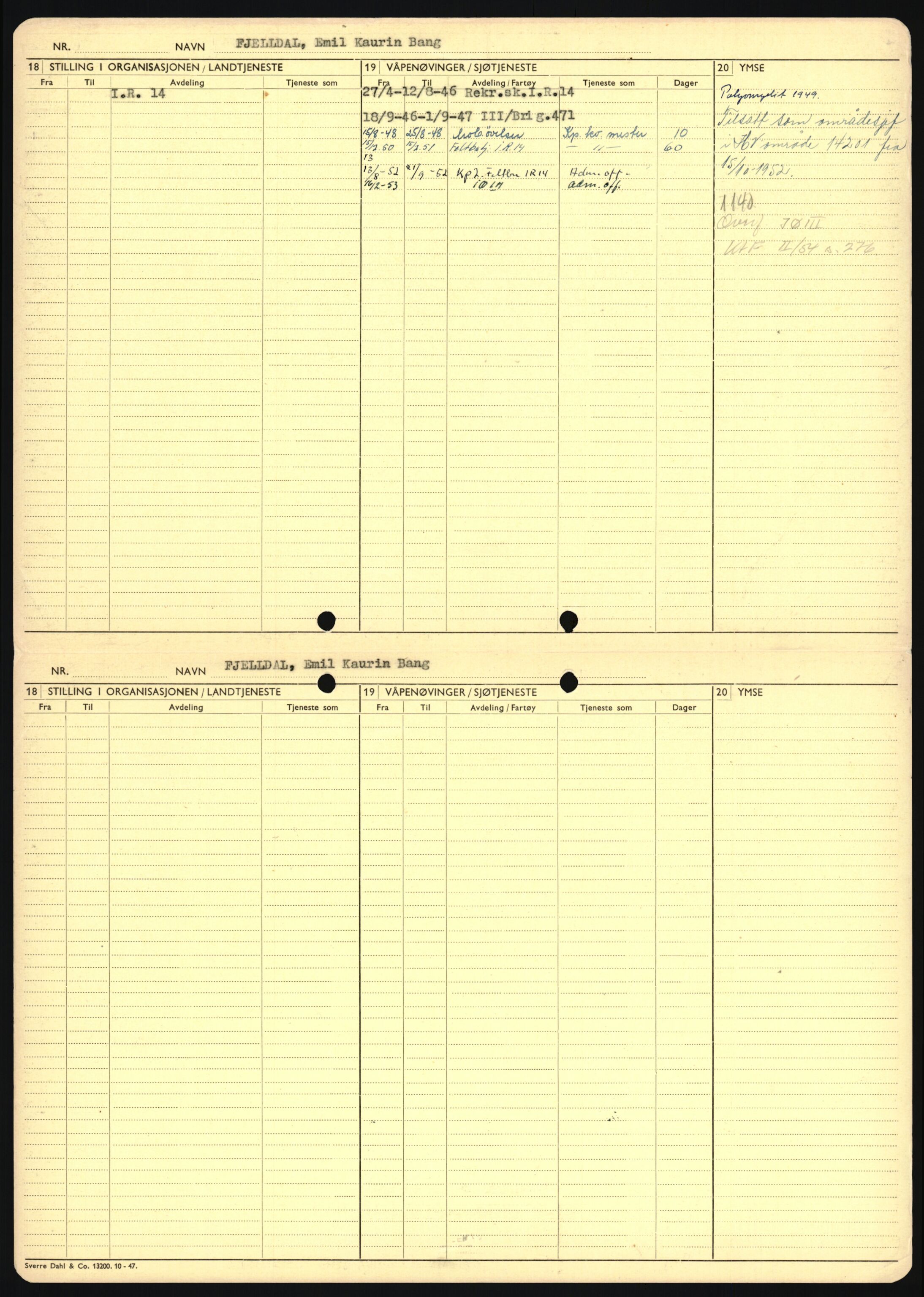 Forsvaret, Sør-Hålogaland landforsvar, AV/RA-RAFA-2552/P/Pa/L0302: Personellmapper for slettet personell, yrkesbefal og vernepliktig befal, født 1913-1916, 1932-1976, p. 417