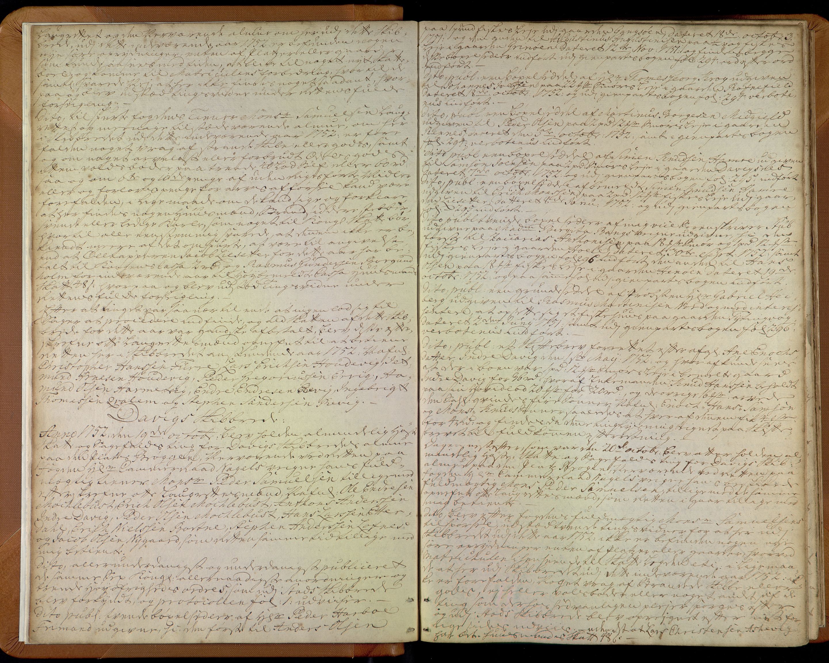 Nordfjord sorenskriveri, SAB/A-2801/01/01a/L0030: Tingbøker (justisprotokoller), 1752-1756