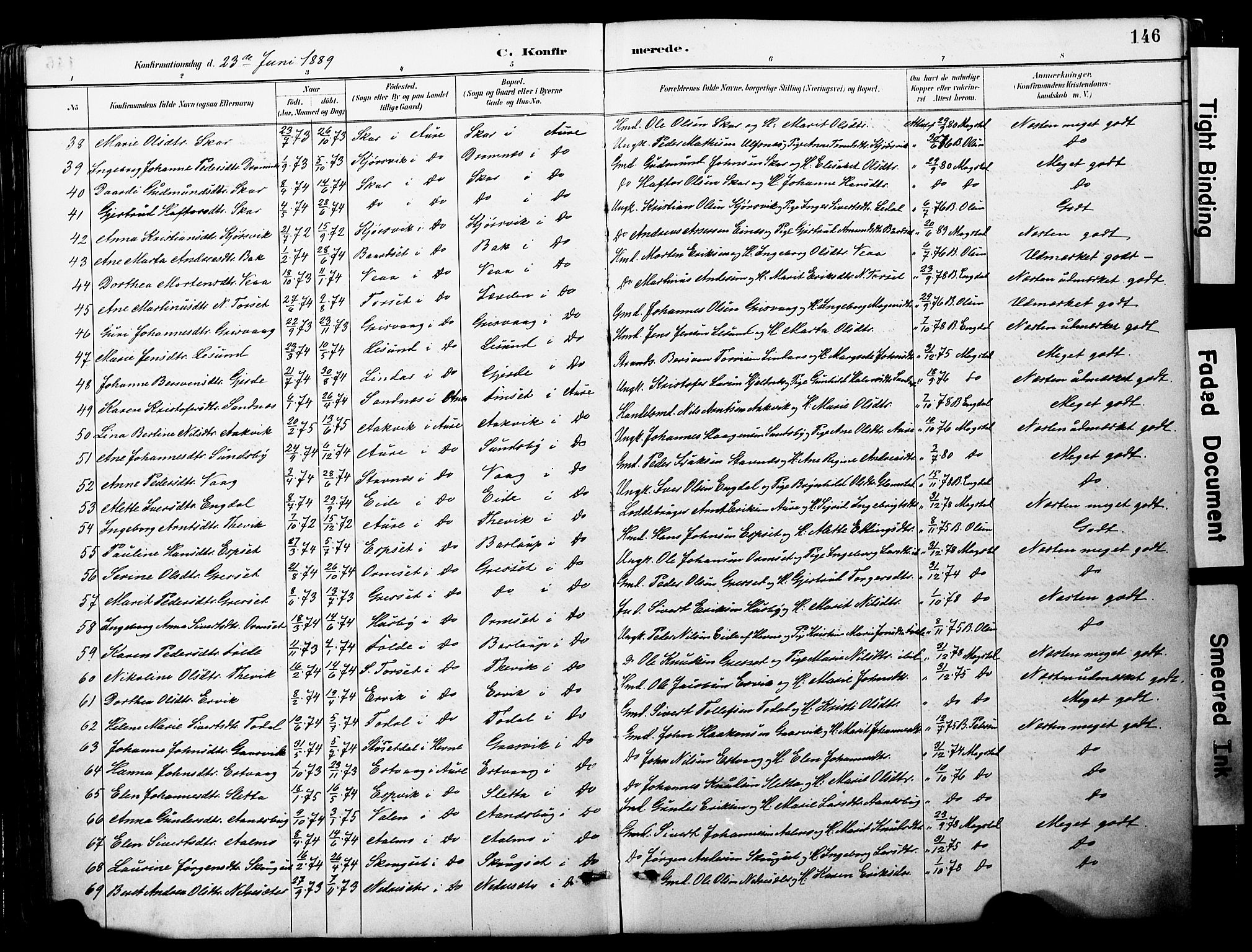 Ministerialprotokoller, klokkerbøker og fødselsregistre - Møre og Romsdal, AV/SAT-A-1454/578/L0907: Parish register (official) no. 578A06, 1887-1904, p. 146