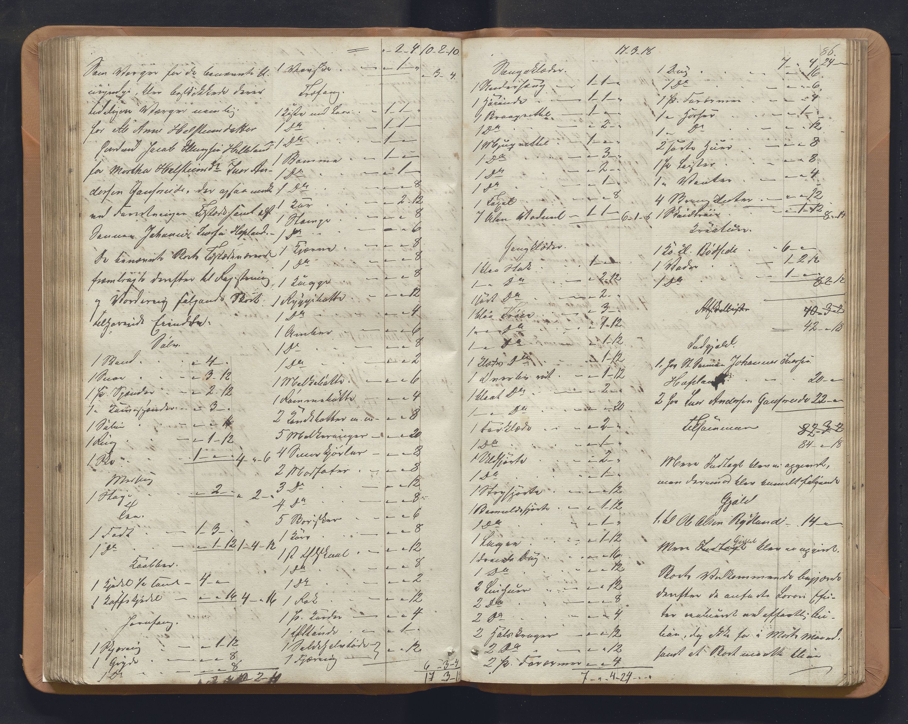 Nordhordland sorenskrivar, SAB/A-2901/1/H/Hb/L0014: Registreringsprotokollar, 1852-1864, p. 86