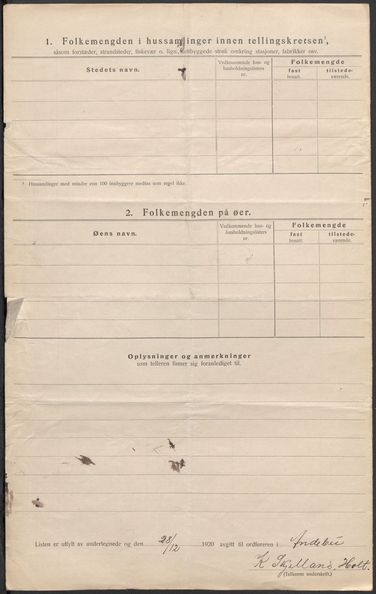 SAKO, 1920 census for Andebu, 1920, p. 17