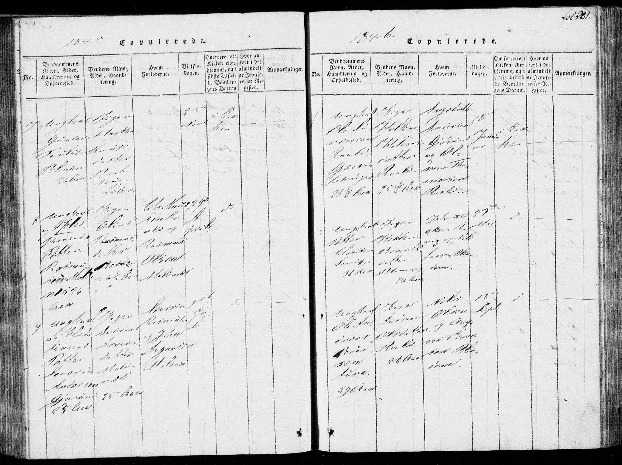 Ministerialprotokoller, klokkerbøker og fødselsregistre - Møre og Romsdal, SAT/A-1454/537/L0517: Parish register (official) no. 537A01, 1818-1862, p. 201