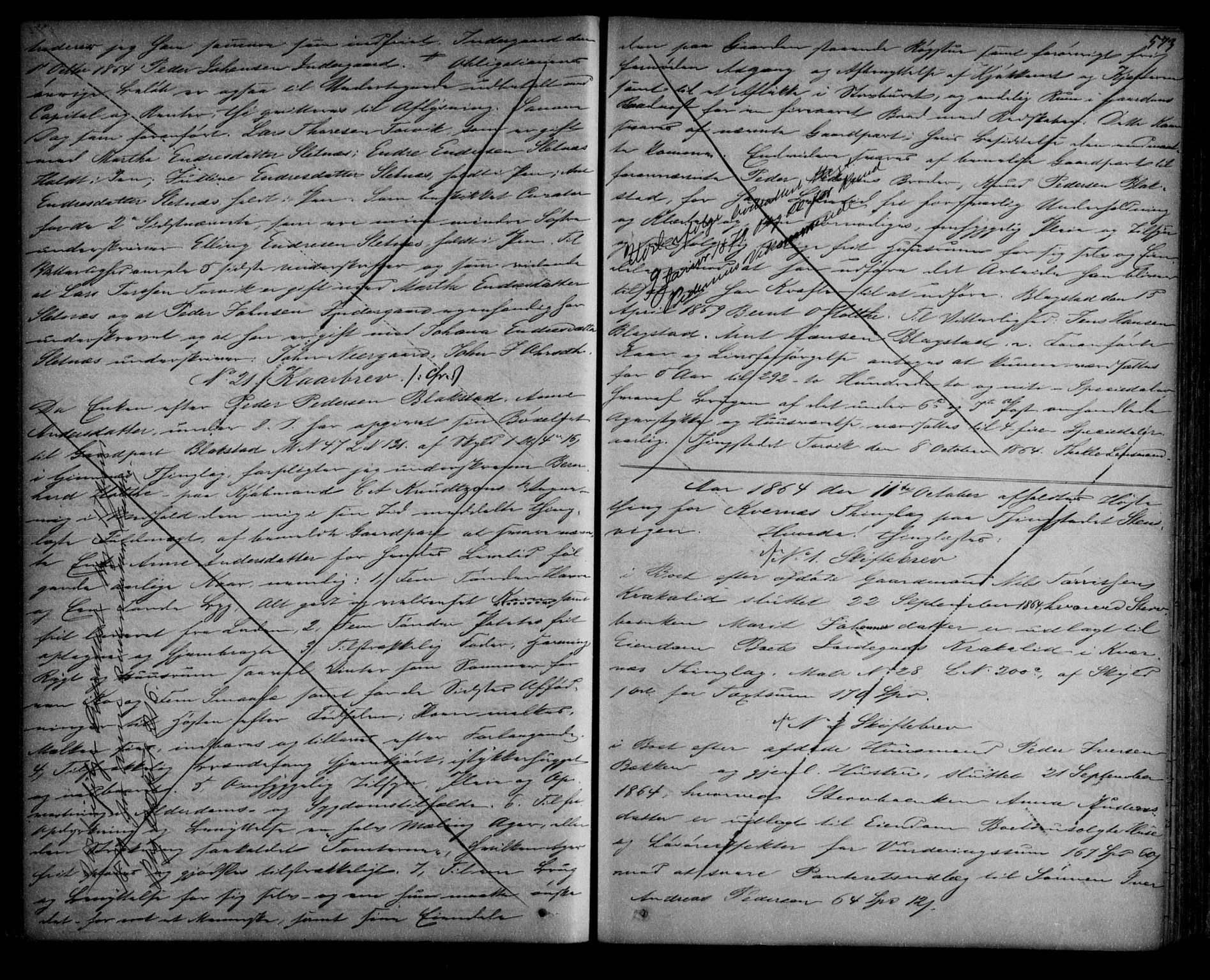 Nordmøre sorenskriveri, SAT/A-4132/1/2/2Ca/L0025: Mortgage book no. 16, 1862-1865, p. 573
