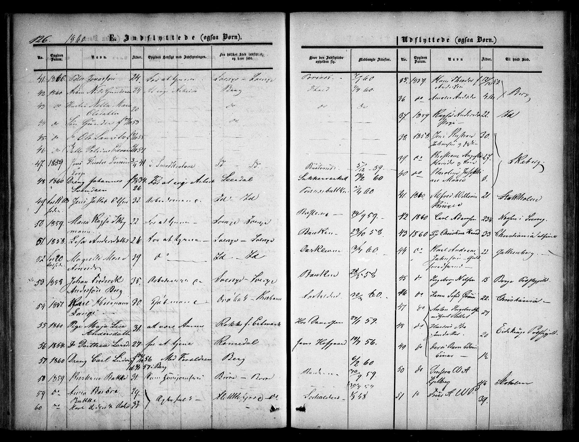 Halden prestekontor Kirkebøker, AV/SAO-A-10909/F/Fa/L0008: Parish register (official) no. I 8, 1857-1865, p. 126