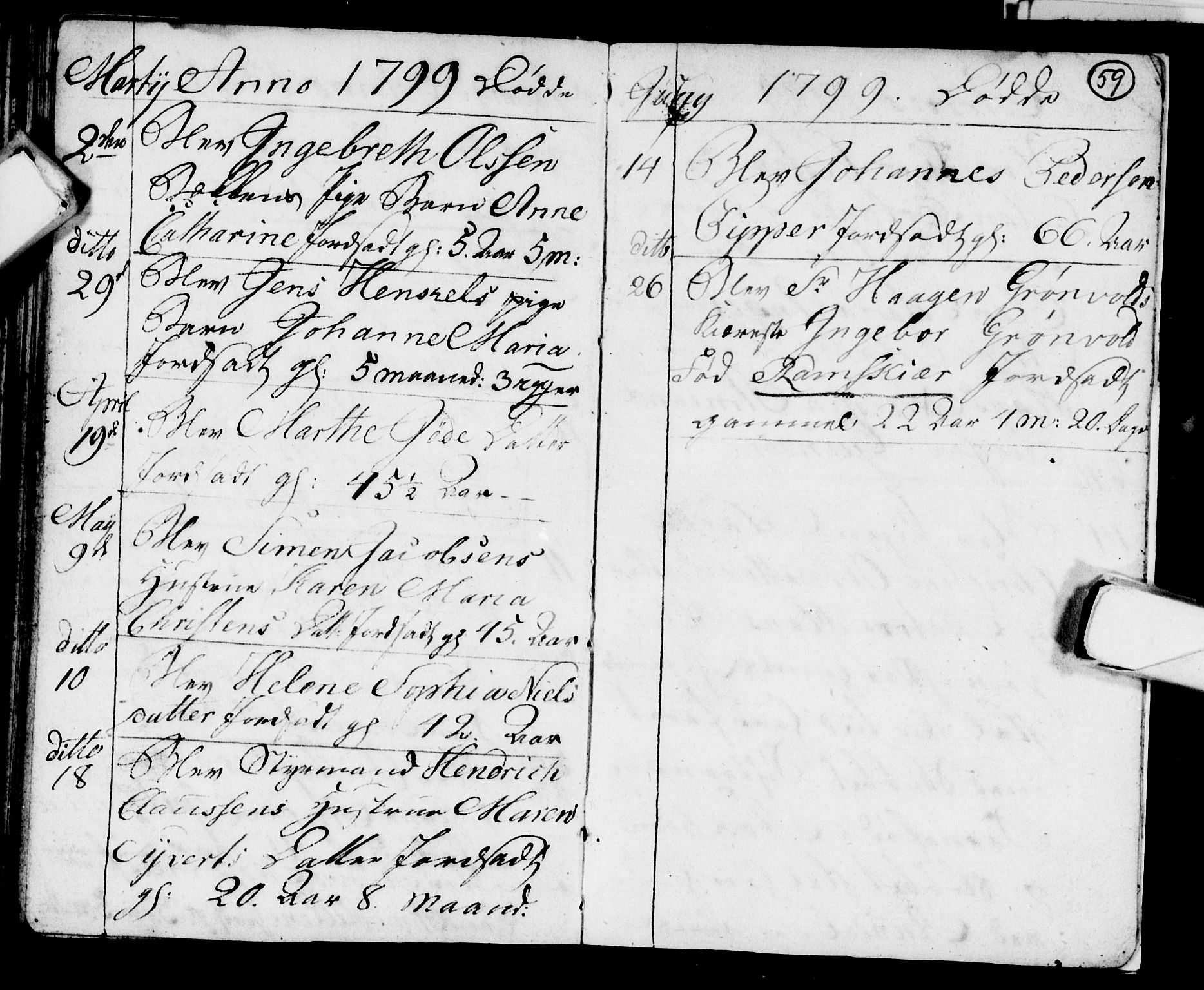 Strømsø kirkebøker, AV/SAKO-A-246/F/Fb/L0003: Parish register (official) no. II 3, 1793-1799, p. 59