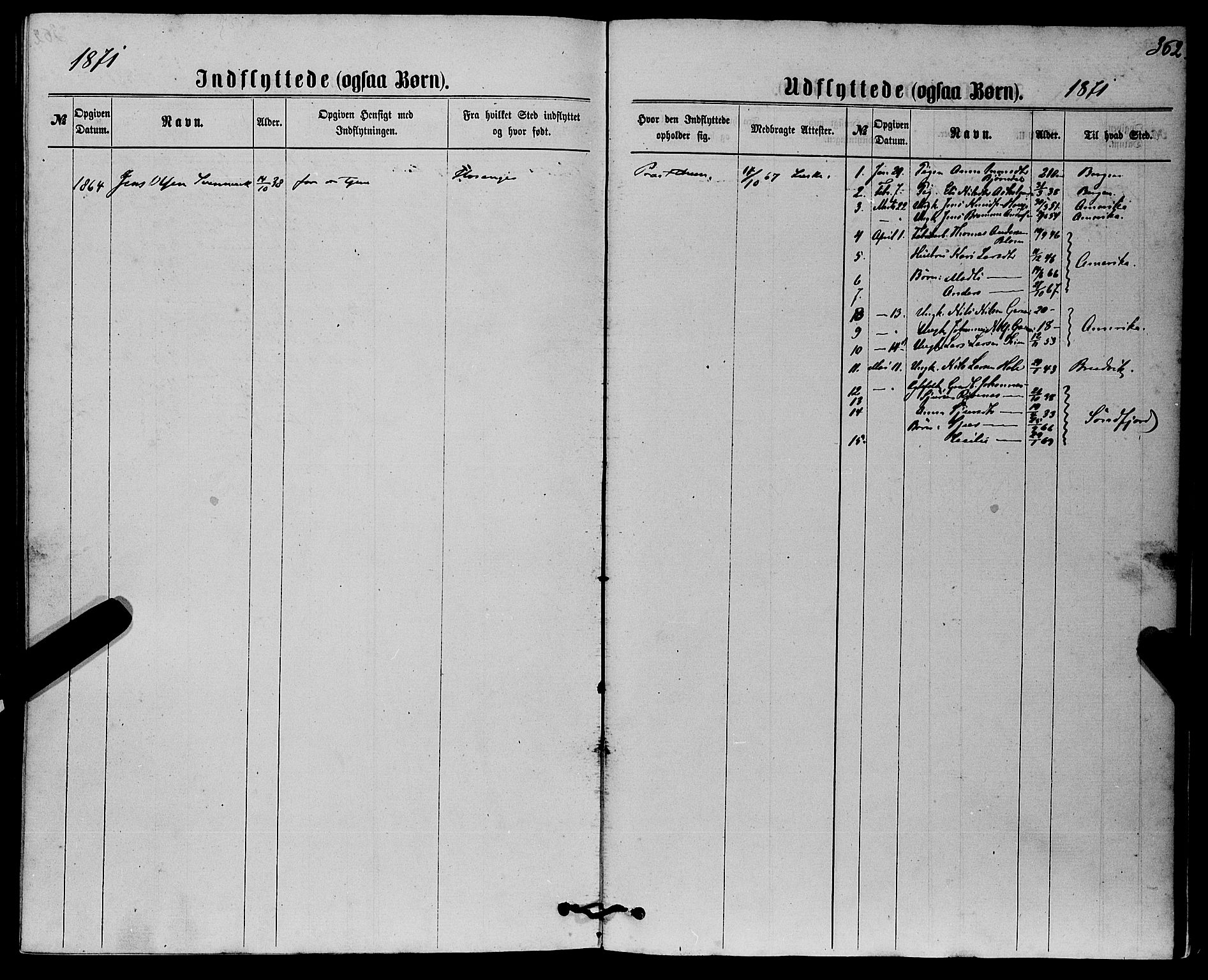 Haus sokneprestembete, SAB/A-75601/H/Haa: Parish register (official) no. A 18, 1871-1877, p. 362