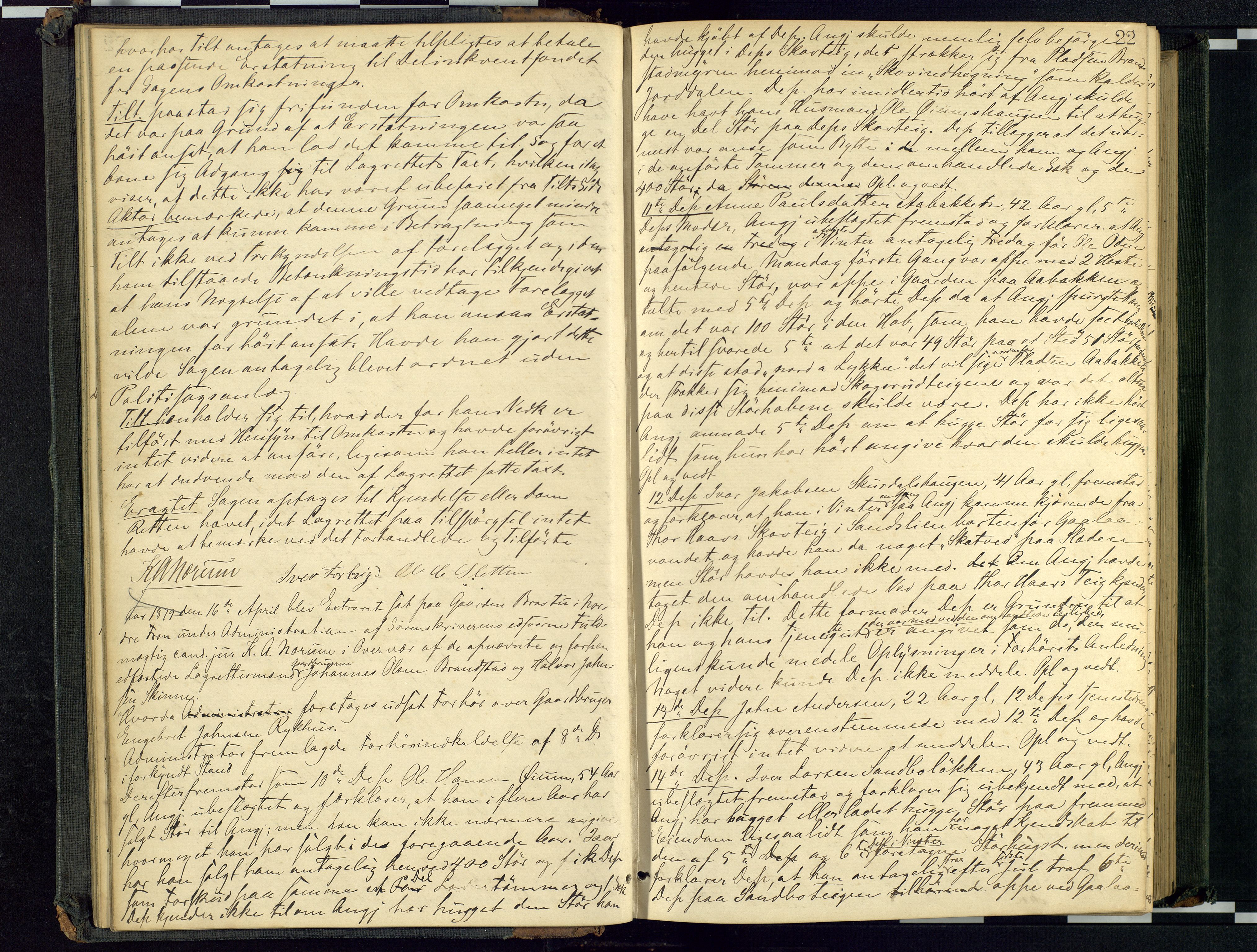 Mellom-Gudbrandsdal sorenskriveri, AV/SAH-TING-038/G/Gc/Gca/L0015: Ekstrarettsprotokoll, 1879-1884, p. 22